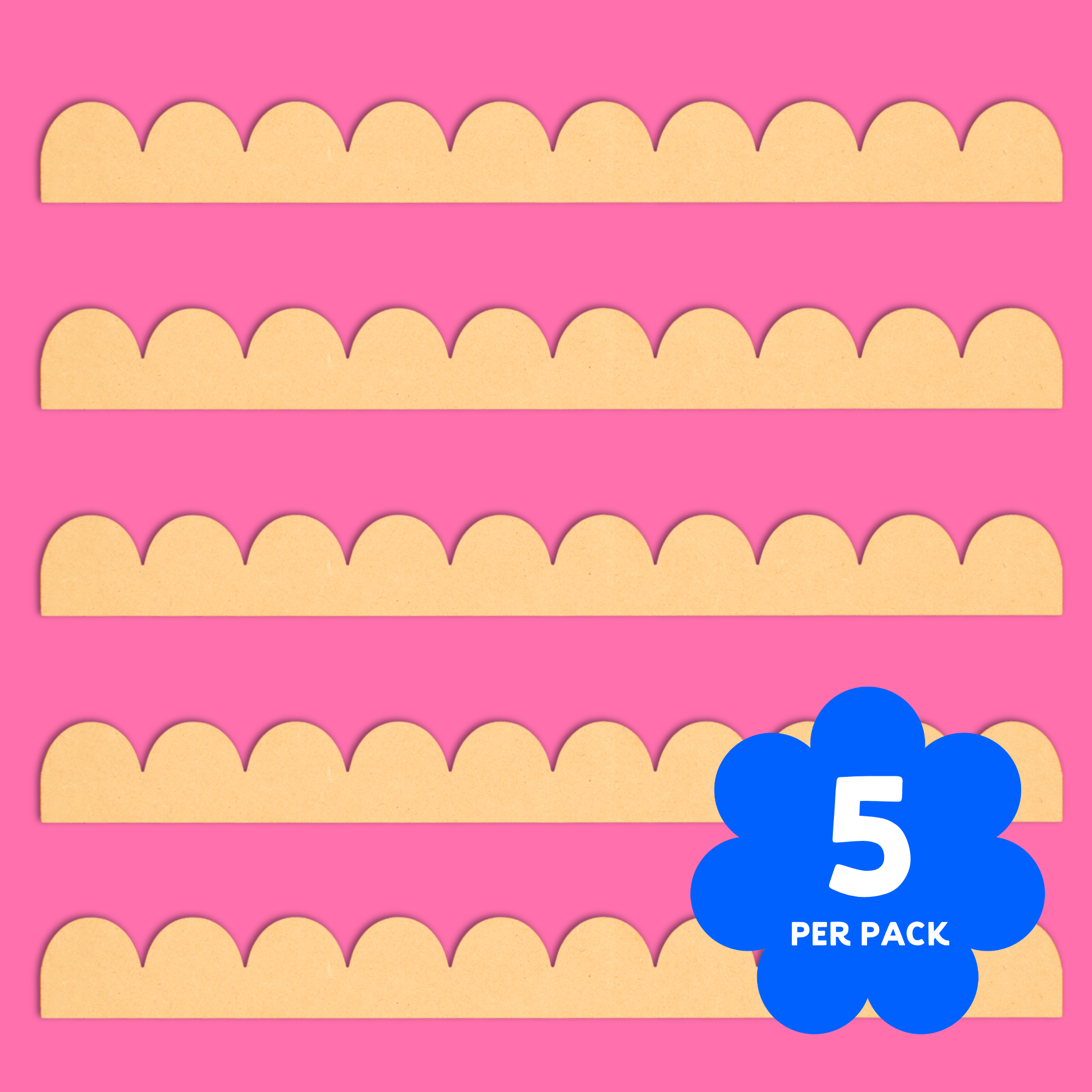 Happy Hills Scallop Edging 5 Pack