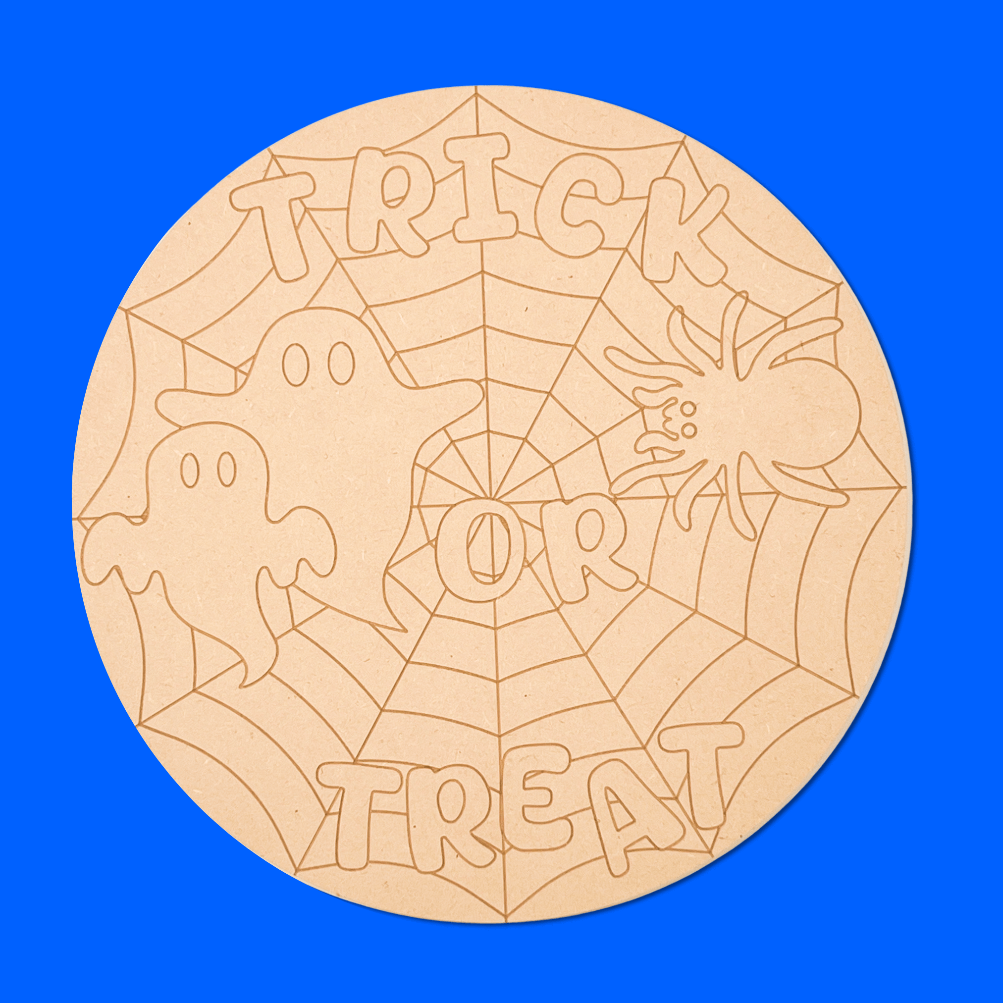 Trick Or Treat Engraved Board