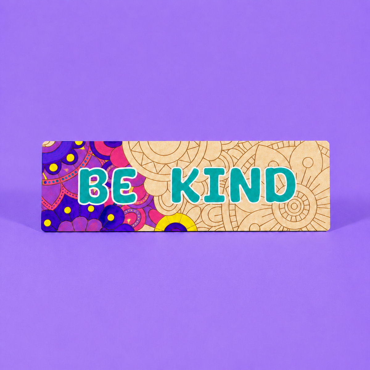 Be Kind Engraved Quote Art Board