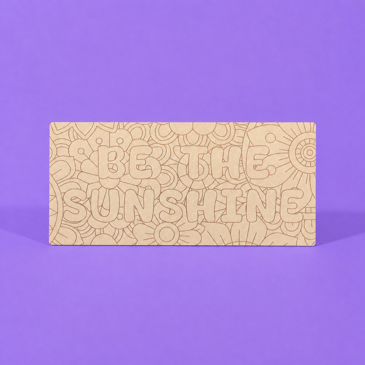 Be The Sunshine Engraved Quote Art Board
