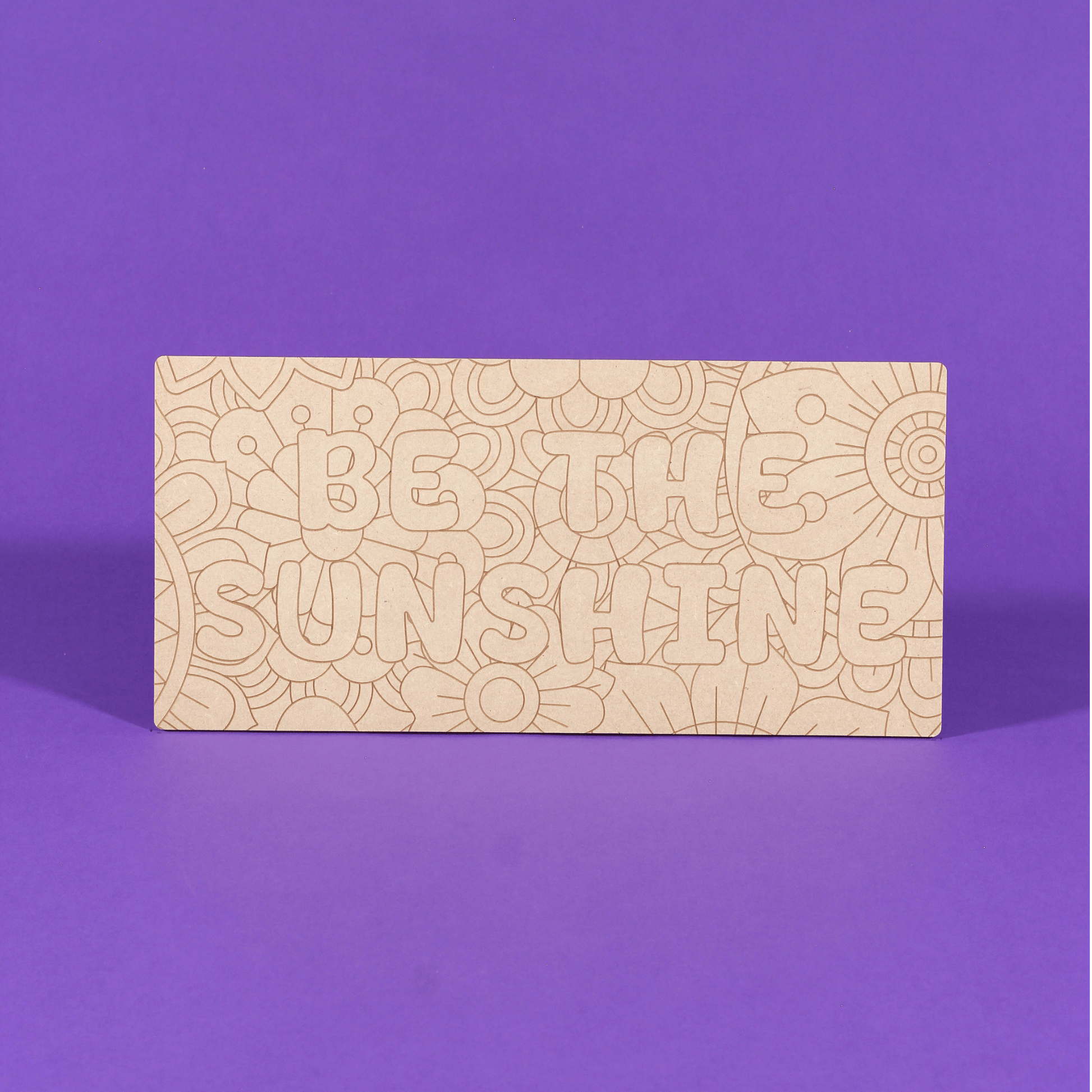 Be The Sunshine Engraved Quote Art Board
