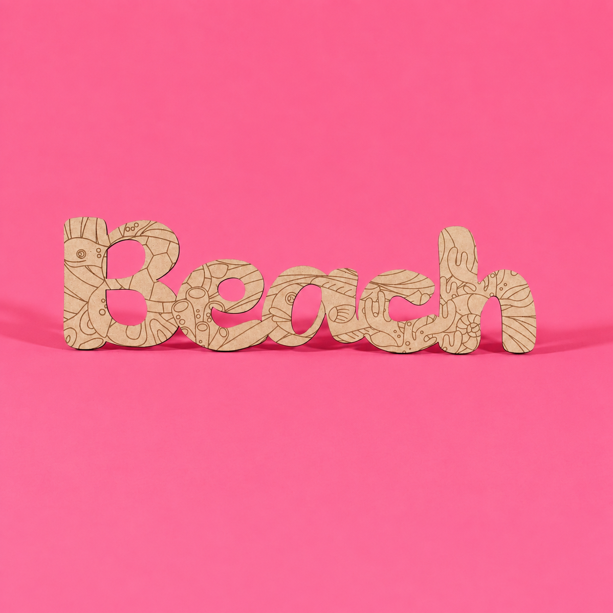 "Beach" Engraved MDF Art Board