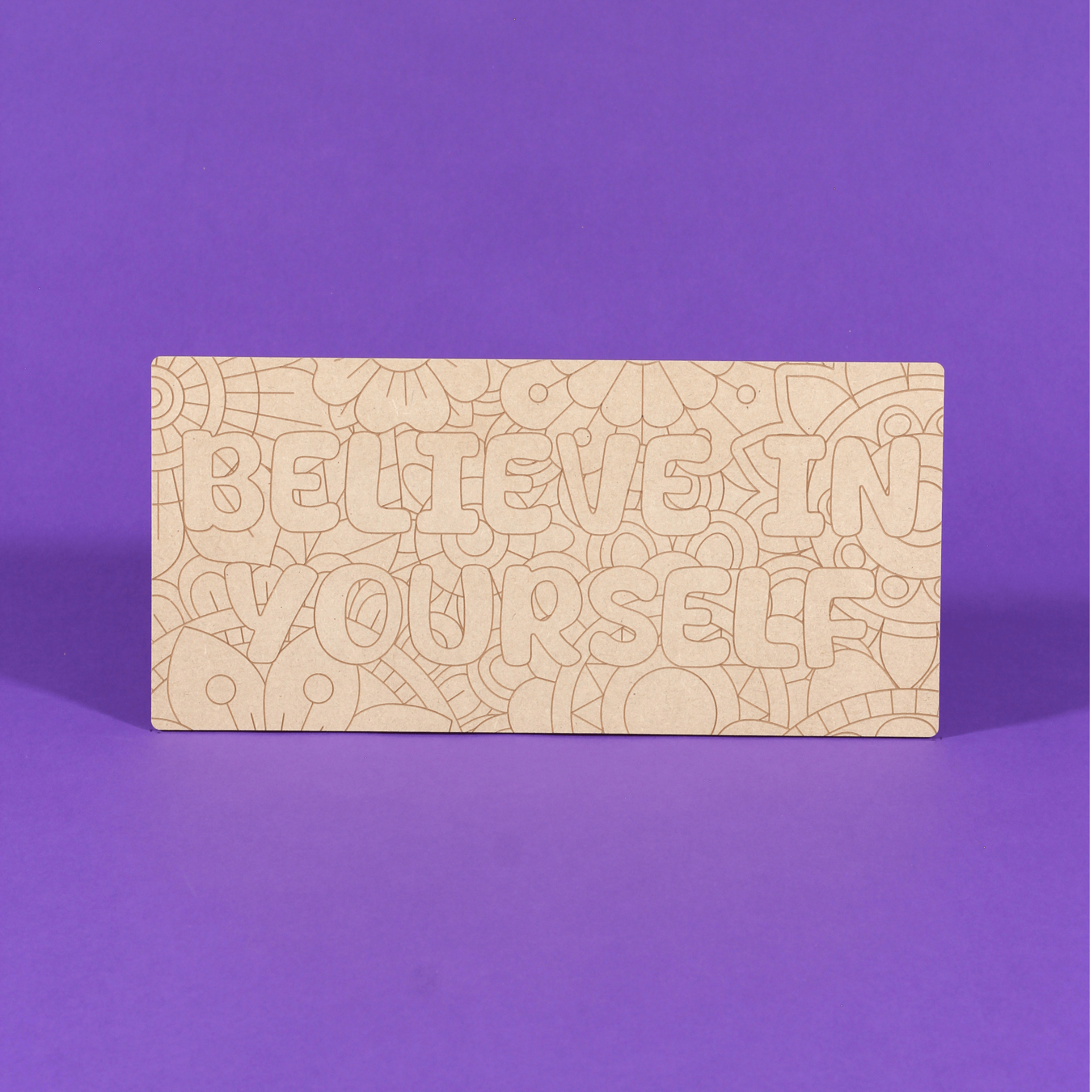 Believe In Yourself Engraved Quote Art Board