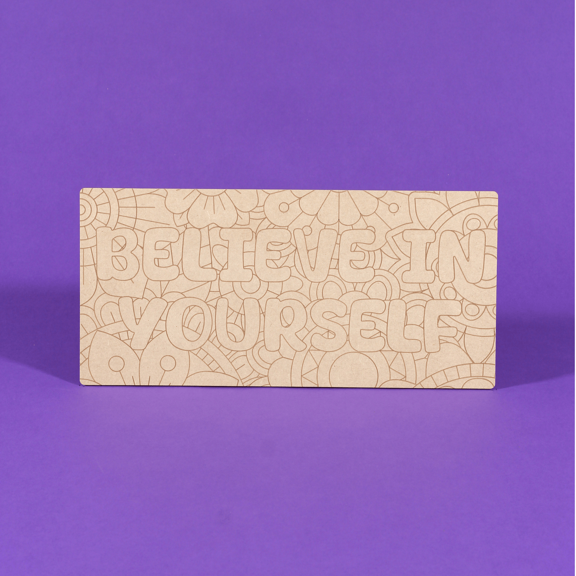 Believe In Yourself Engraved Quote Art Board