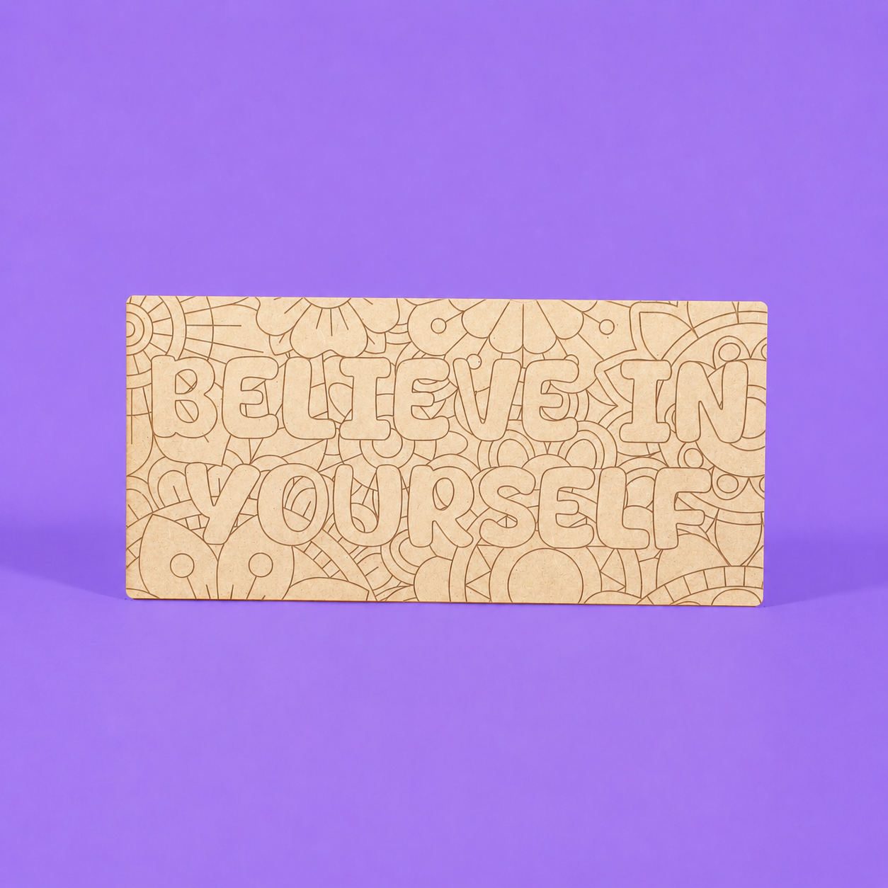 Believe In Yourself Engraved Quote Art Board