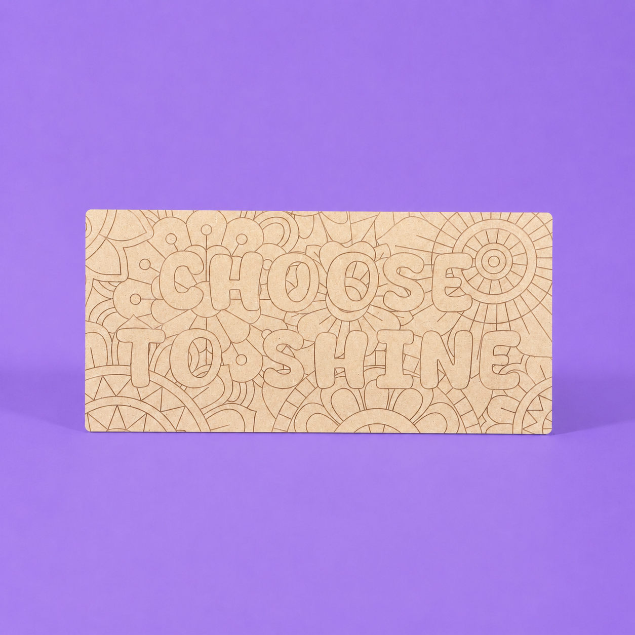 Choose To Shine Engraved Quote Art Board