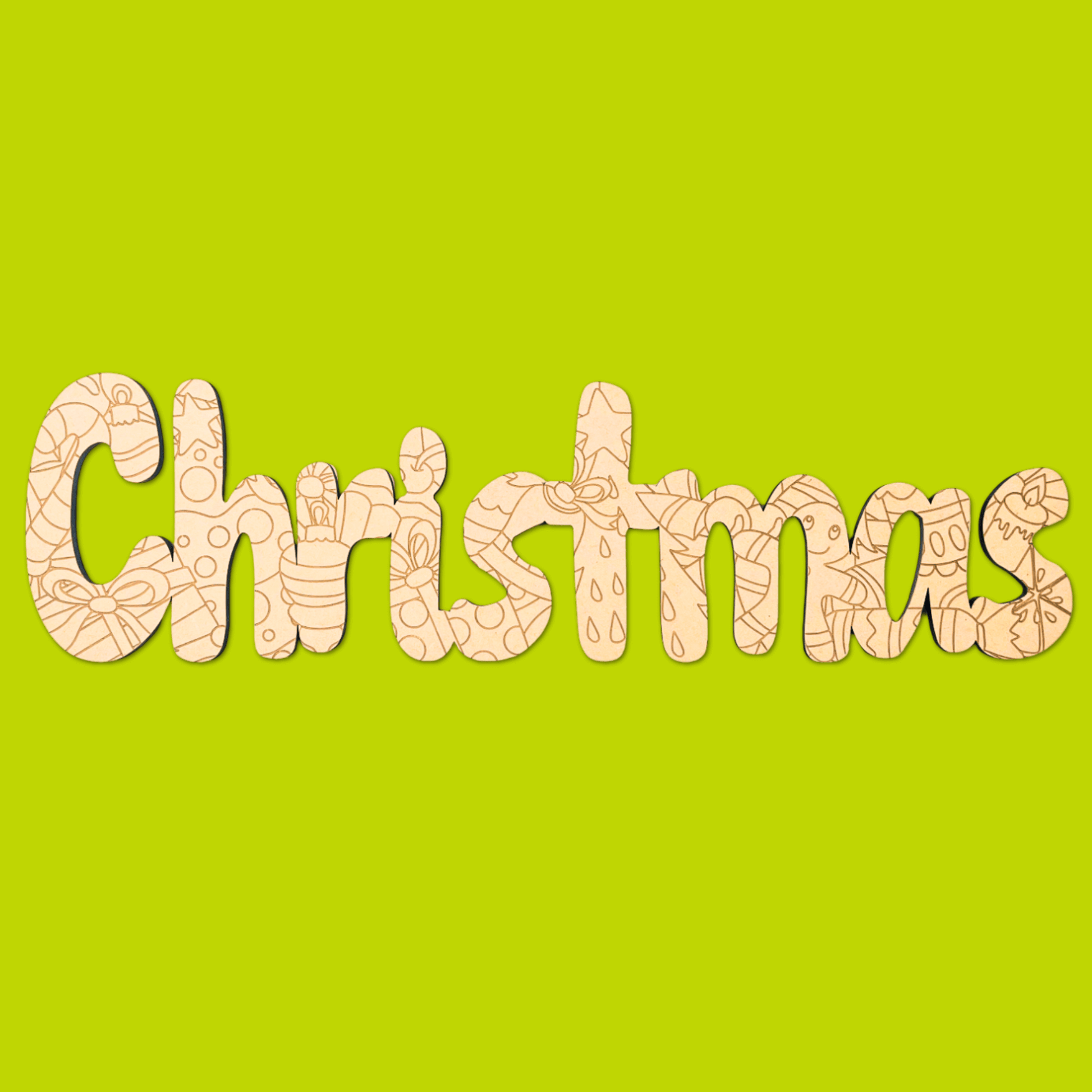 “Christmas” Engraved Art Board