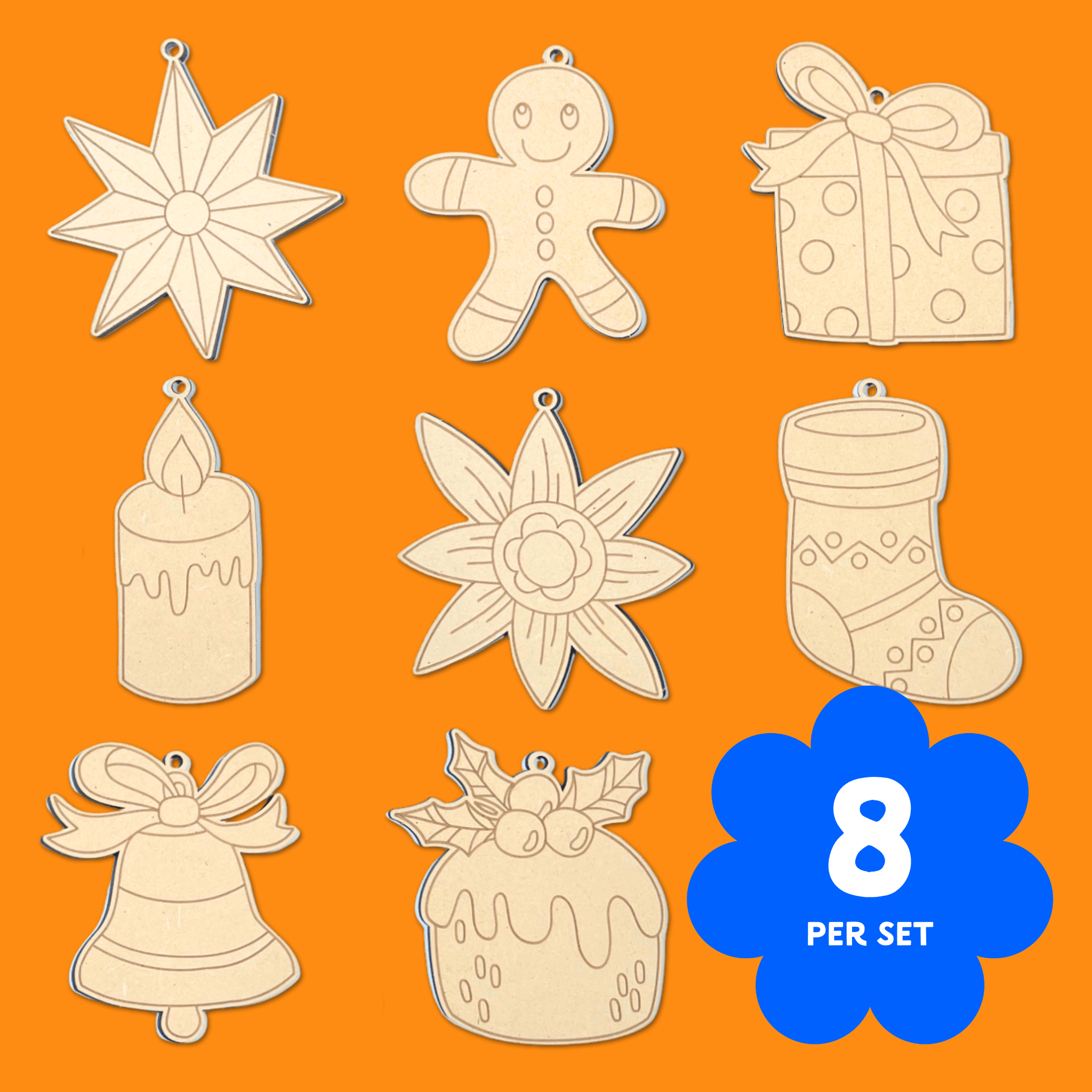 Christmas Classics Ornaments set of 8