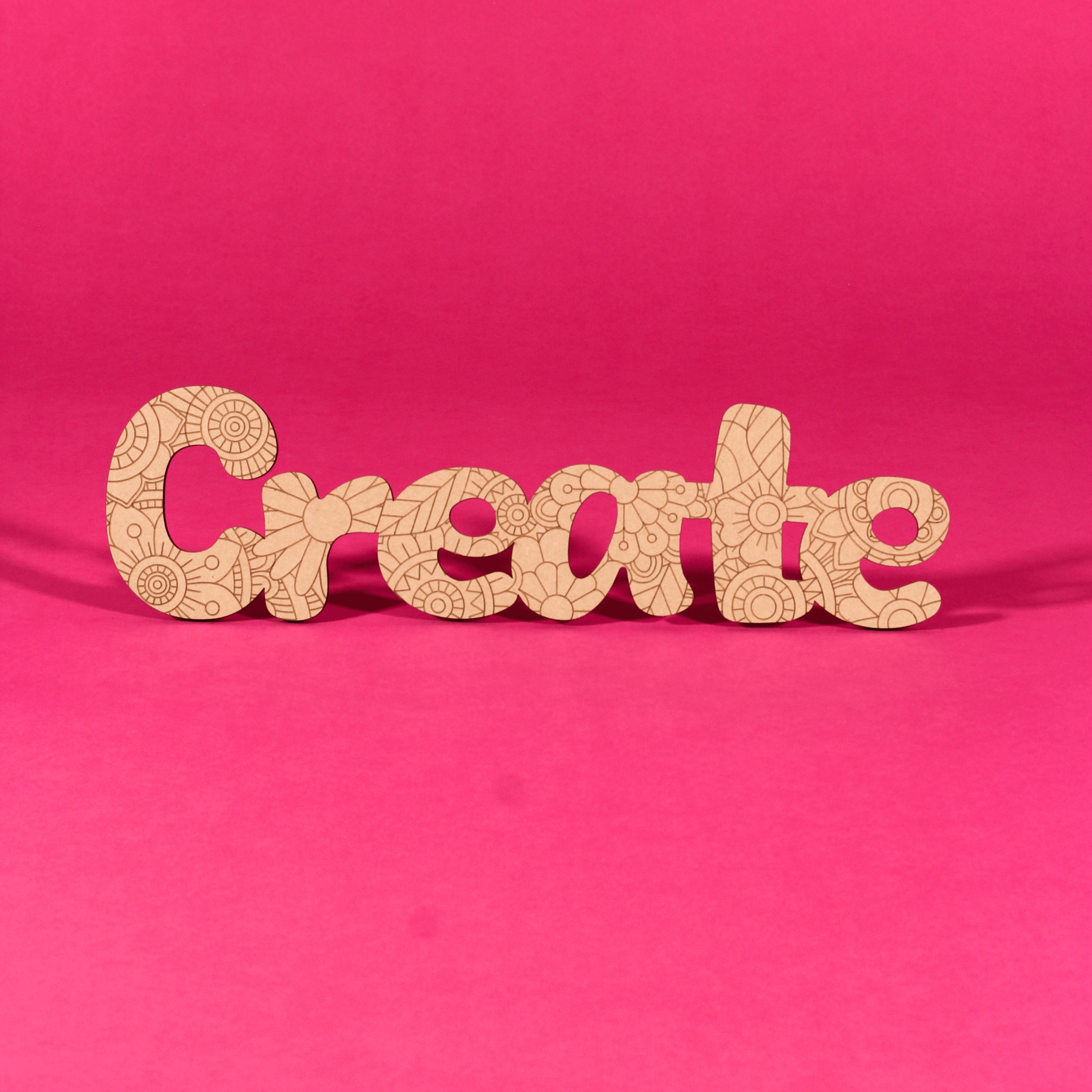 “Create” Engraved MDF Art Board