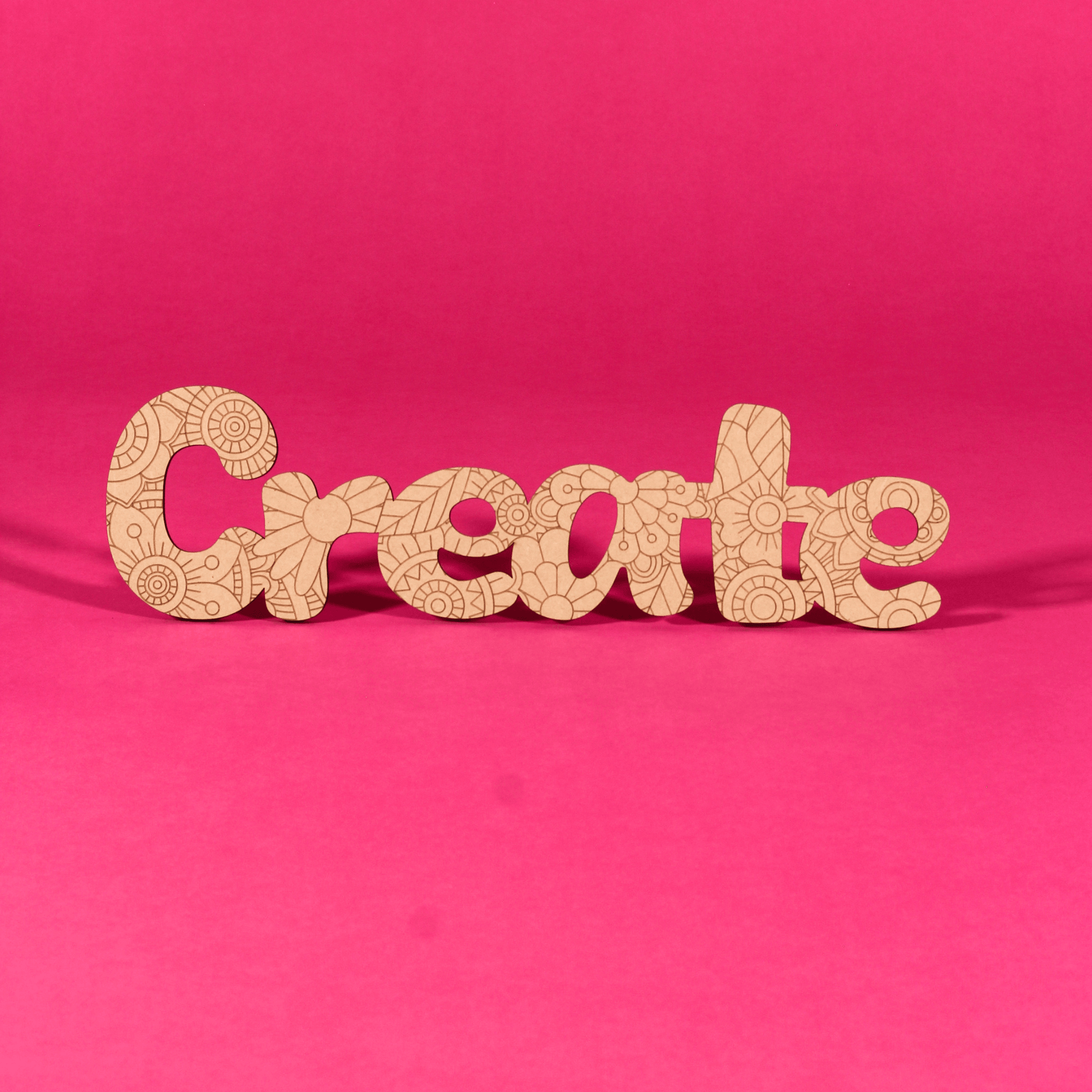“Create” Engraved MDF Art Board