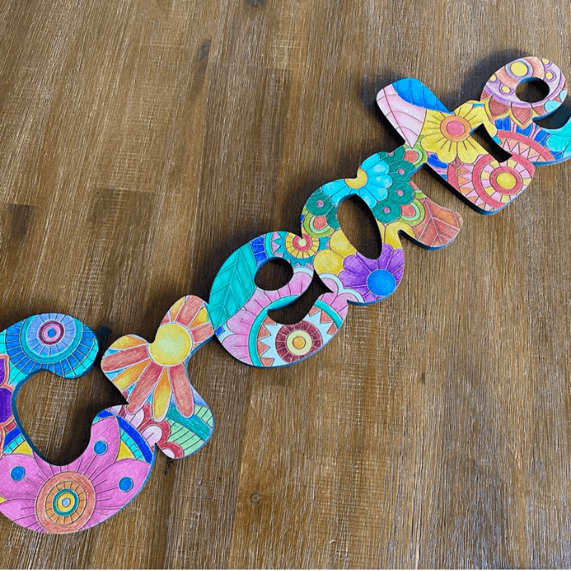 UGC photo for "Jolly Tangle" Christmas Engraved Circle Art Board