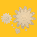 "Daisy" Flowers layered DIY Decor