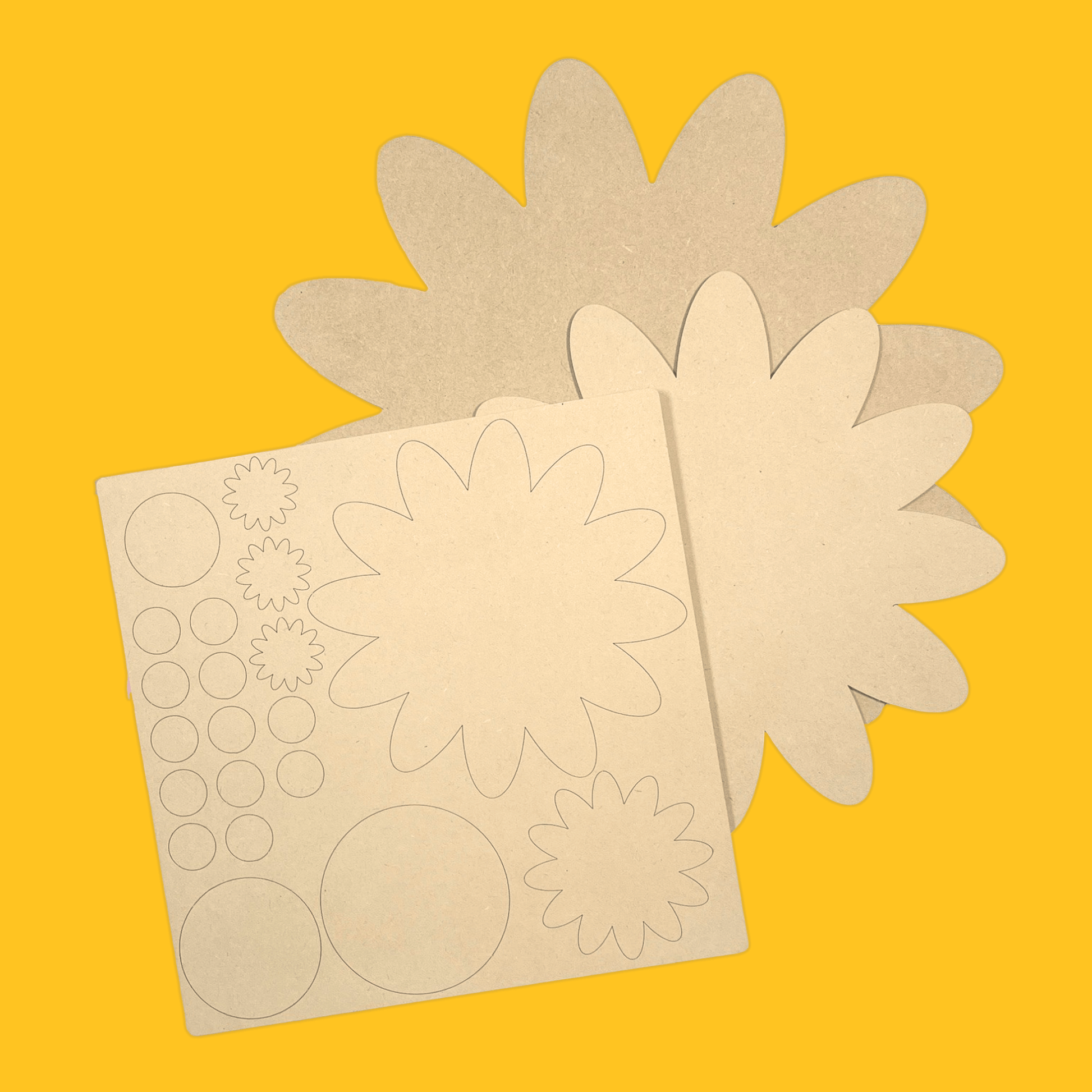 "Daisy" Flowers layered DIY Decor