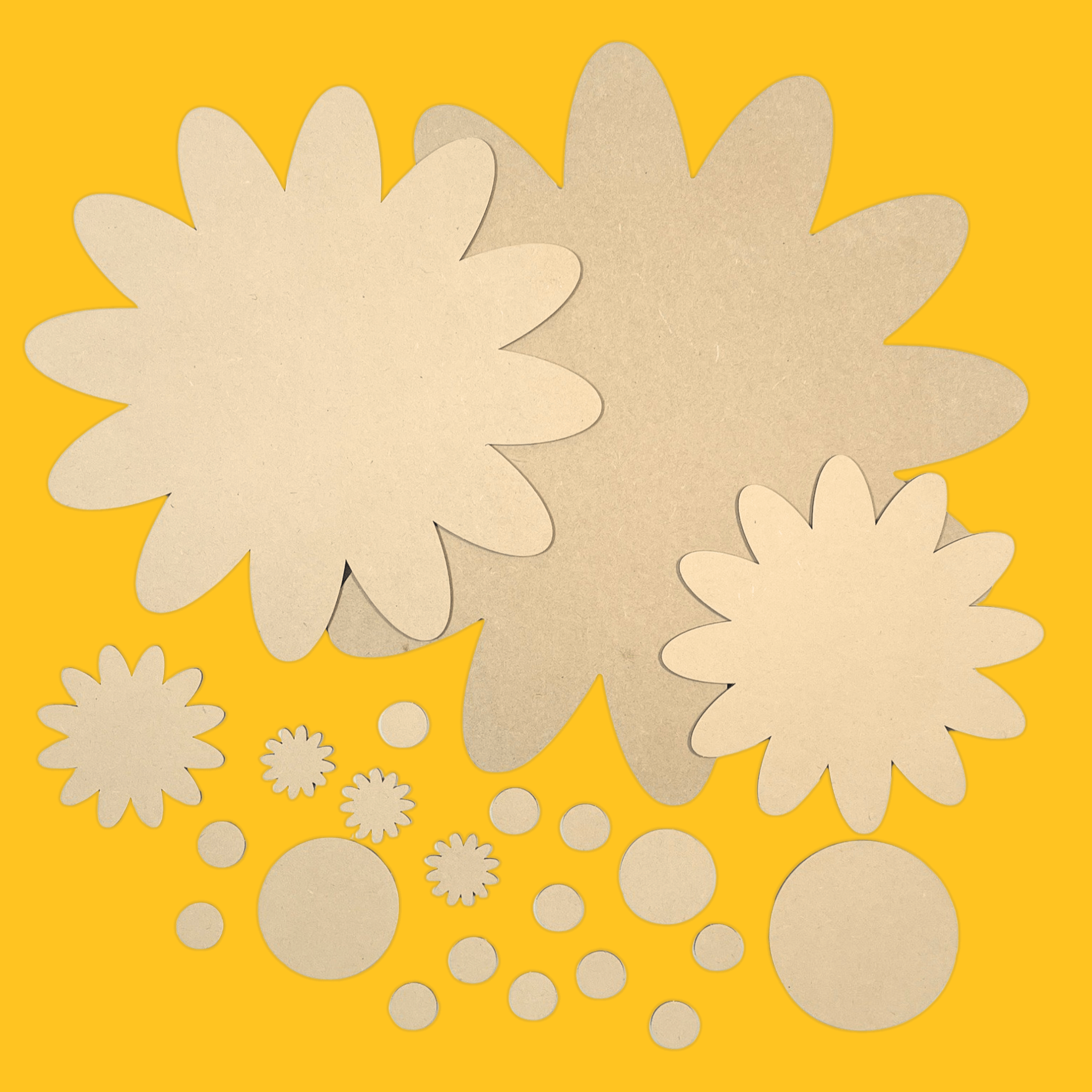 "Daisy" Flowers layered DIY Decor