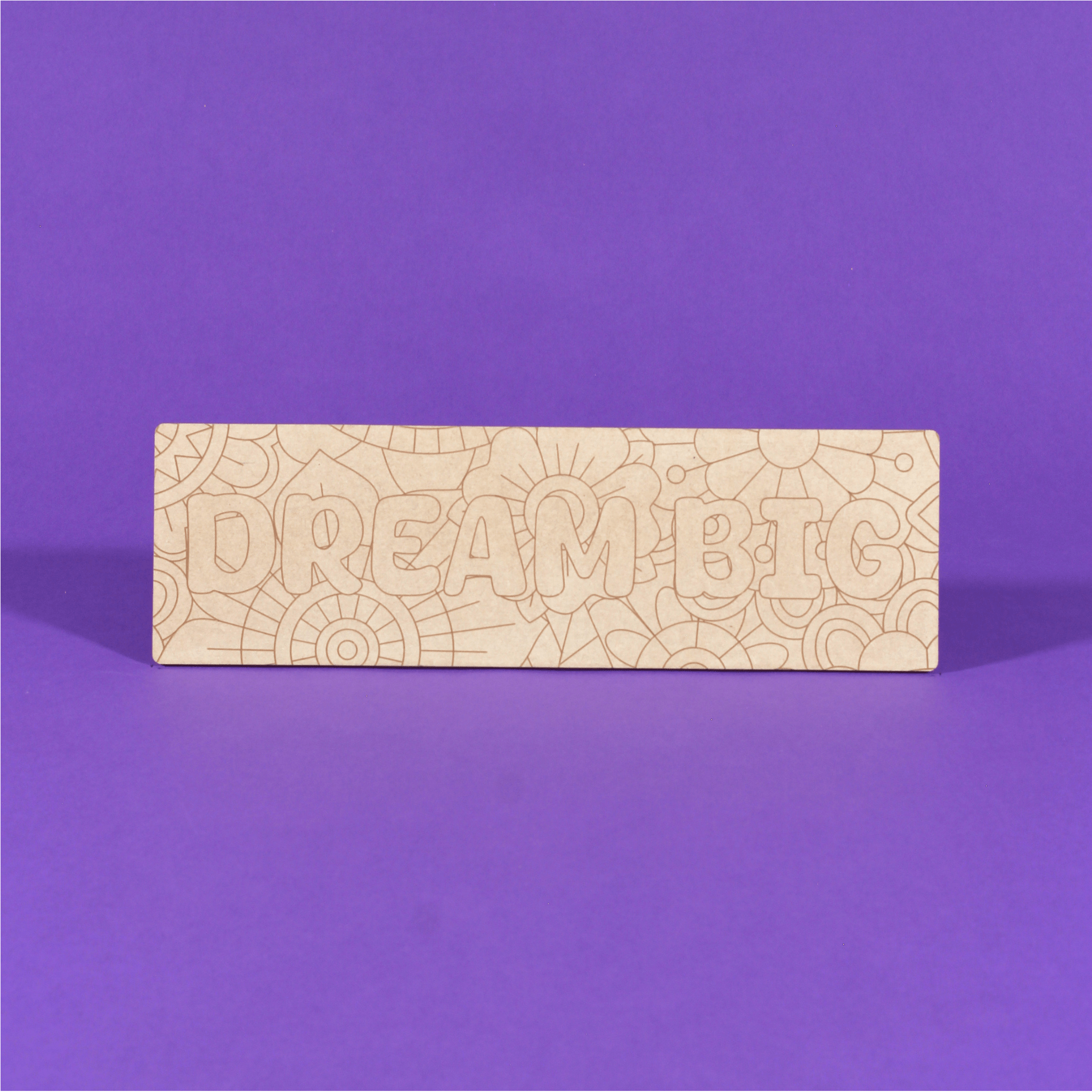 Dream Big Engraved Quote Art Board