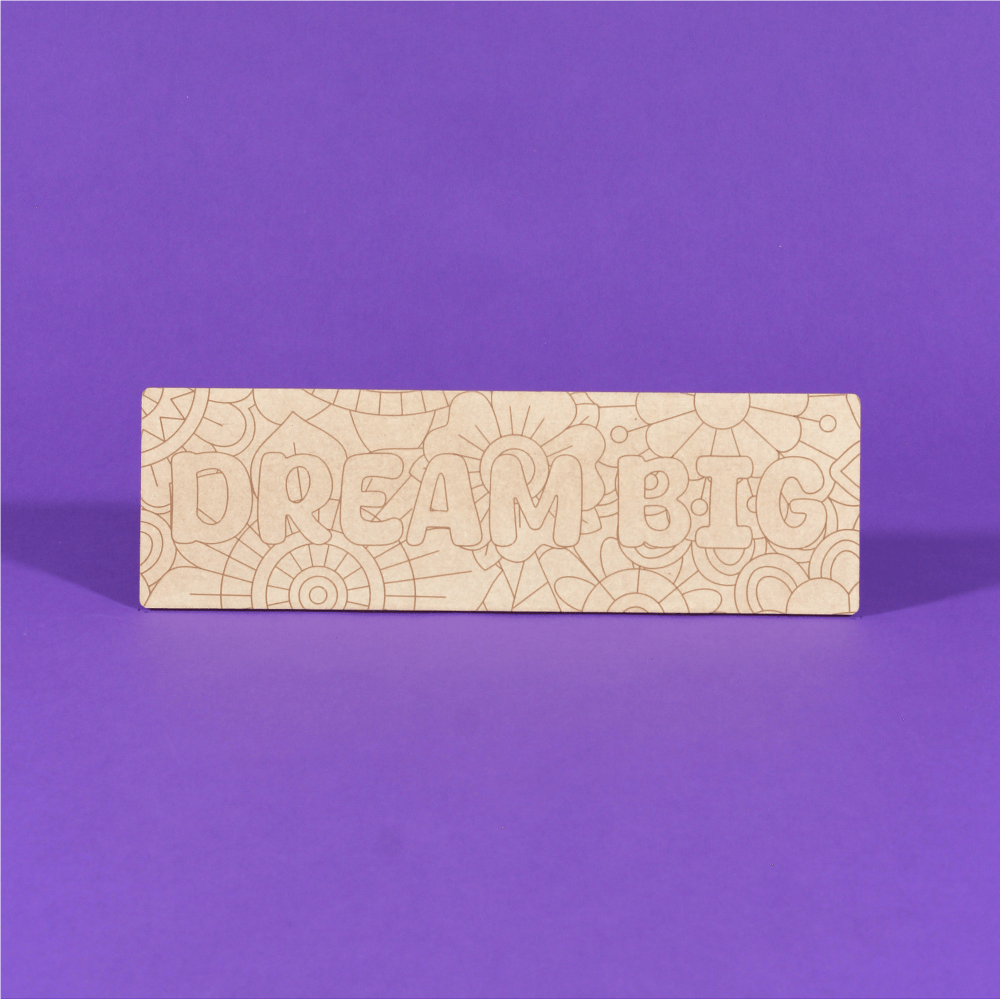 Dream Big Engraved Quote Art Board