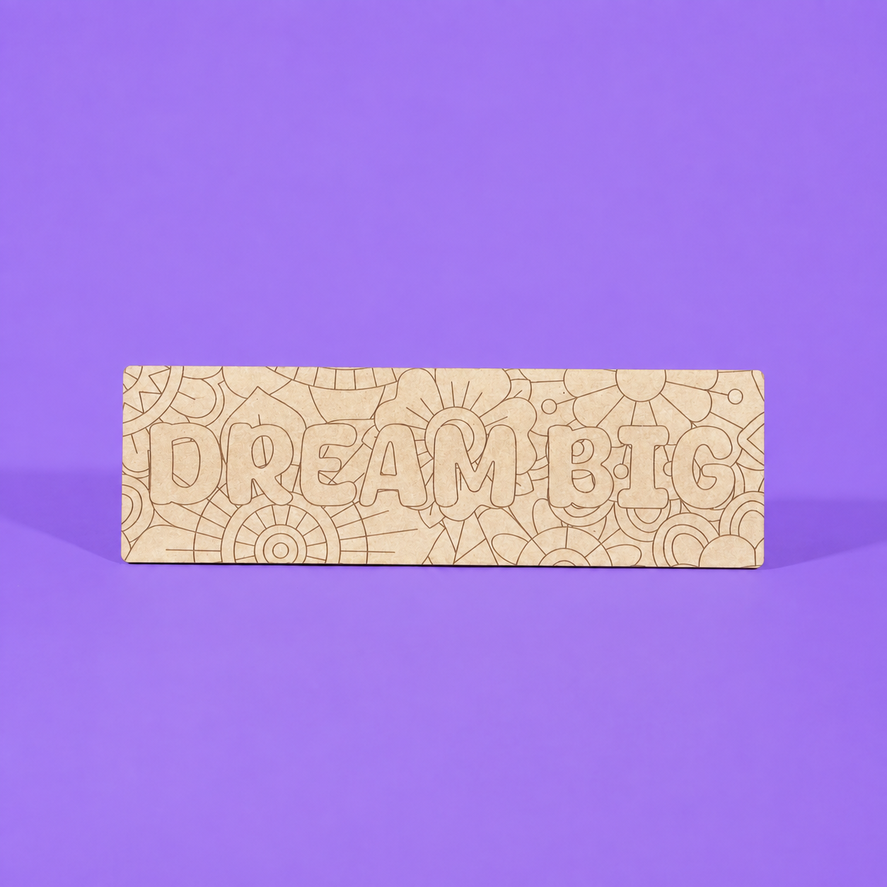 Dream Big Engraved Quote Art Board