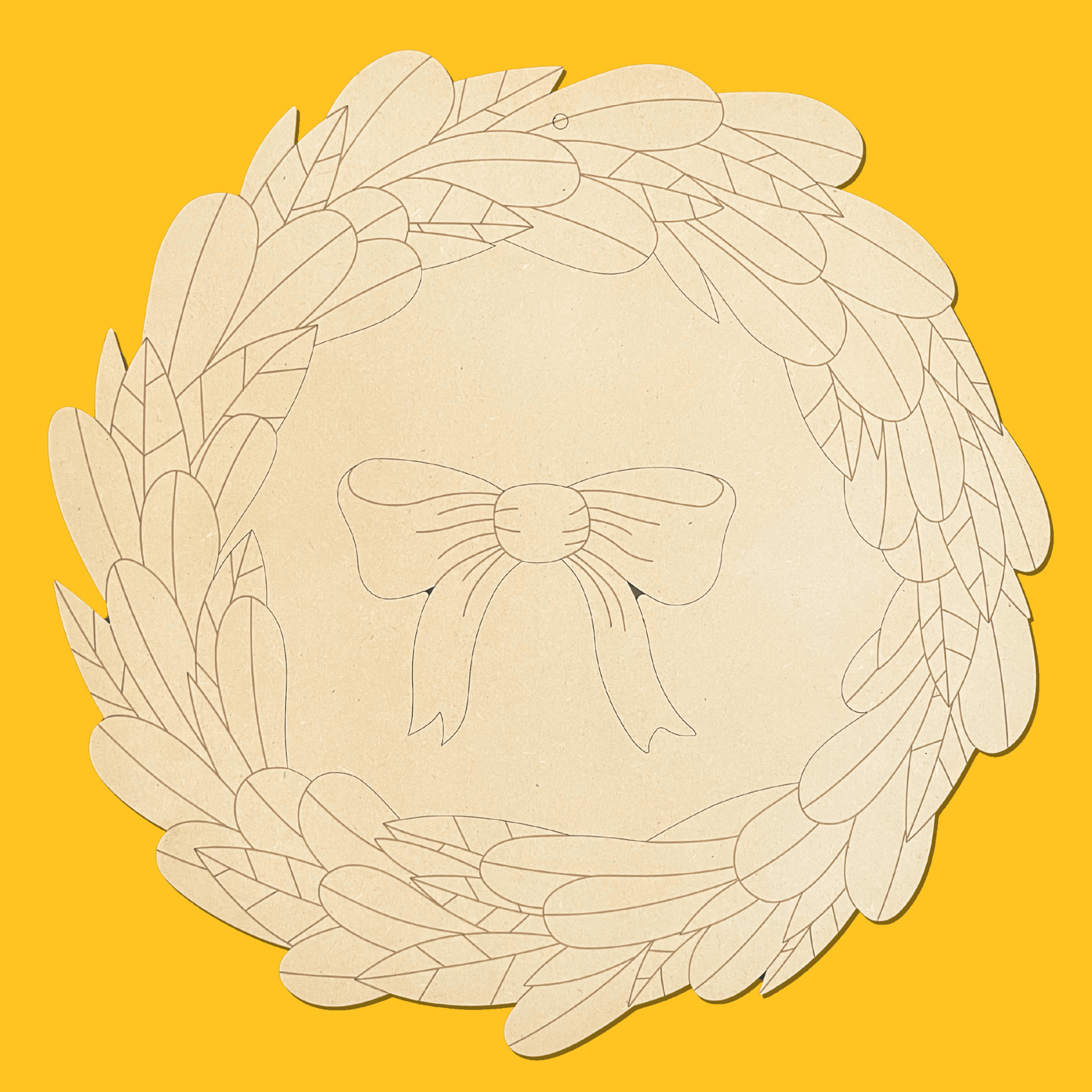 Easter Jumble Engraved Wreath