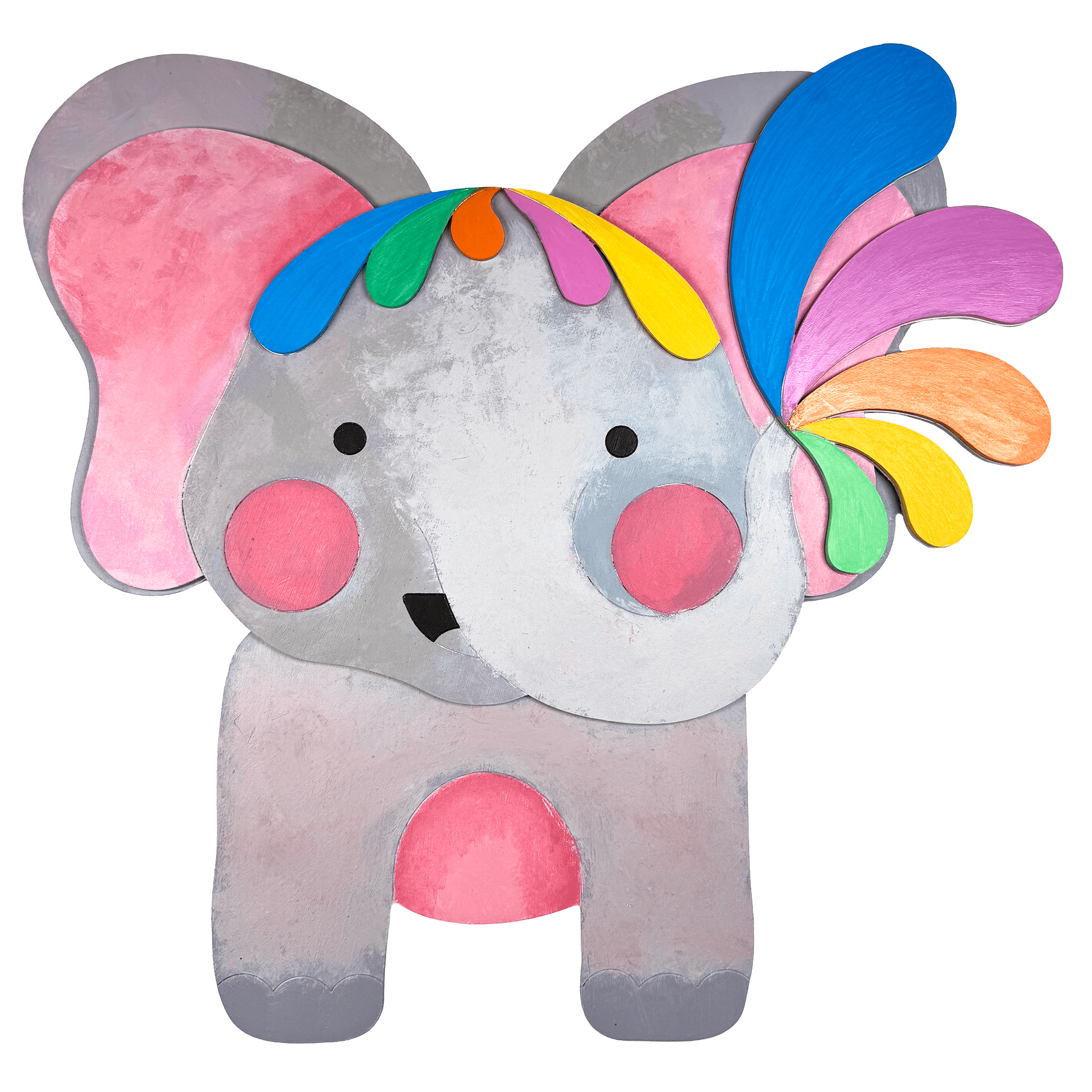 "Elliot" the Elephant Kutopia Kin Layered DIY Decor