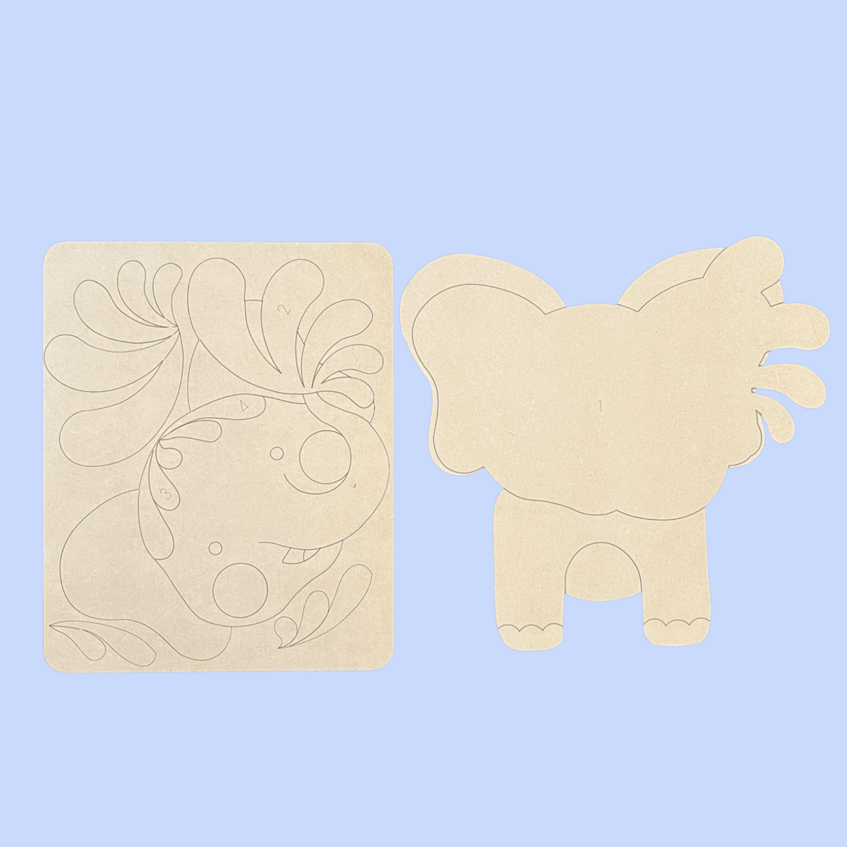"Elliot" the Elephant Kutopia Kin Layered DIY Decor