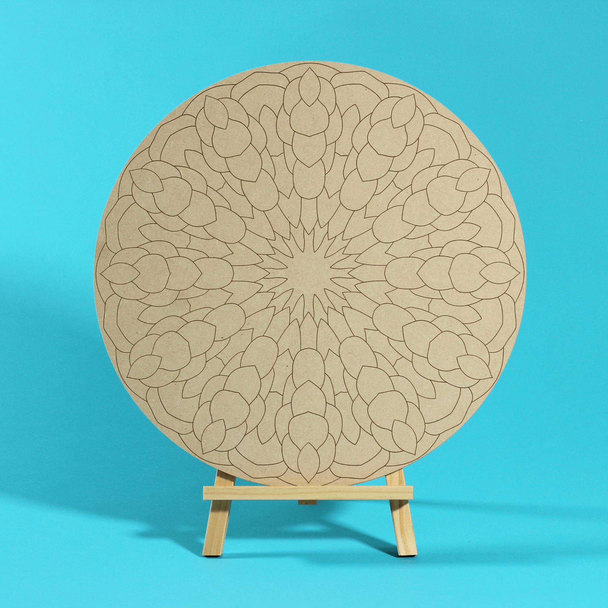 "Ember" Mandala Engraved Circle Art Board