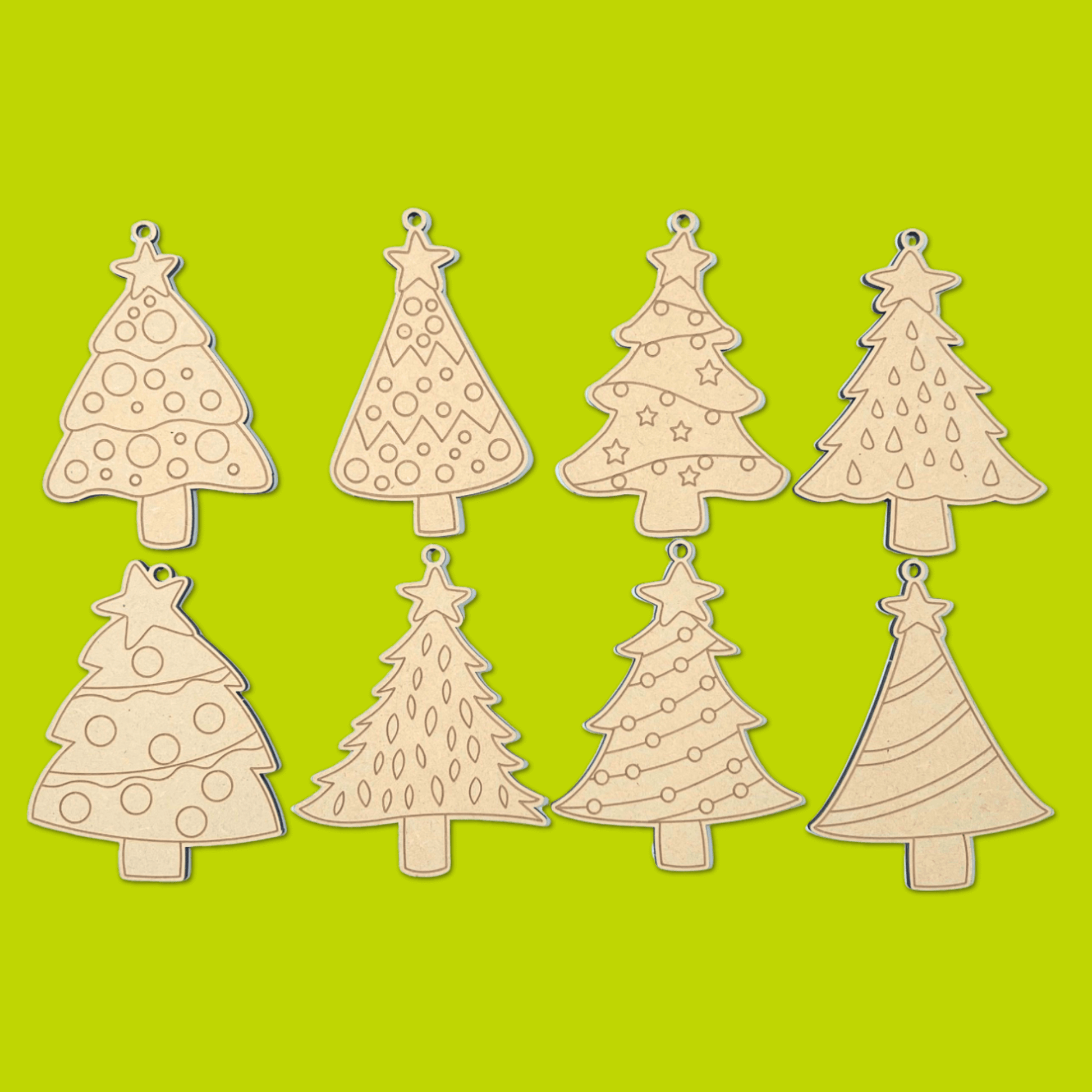 Evergreen Magic Ornaments set of 8