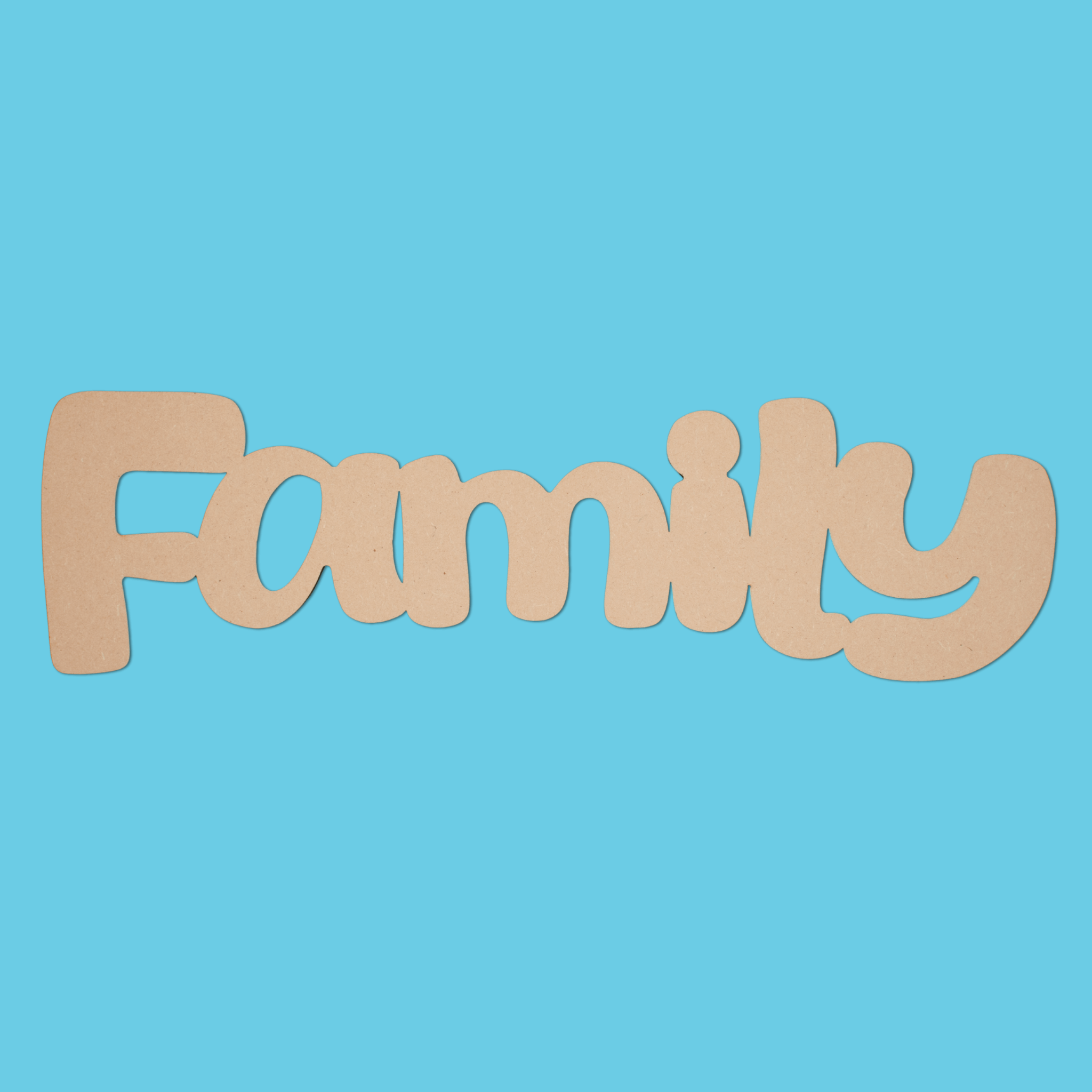 “Family” Blank MDF Art Board