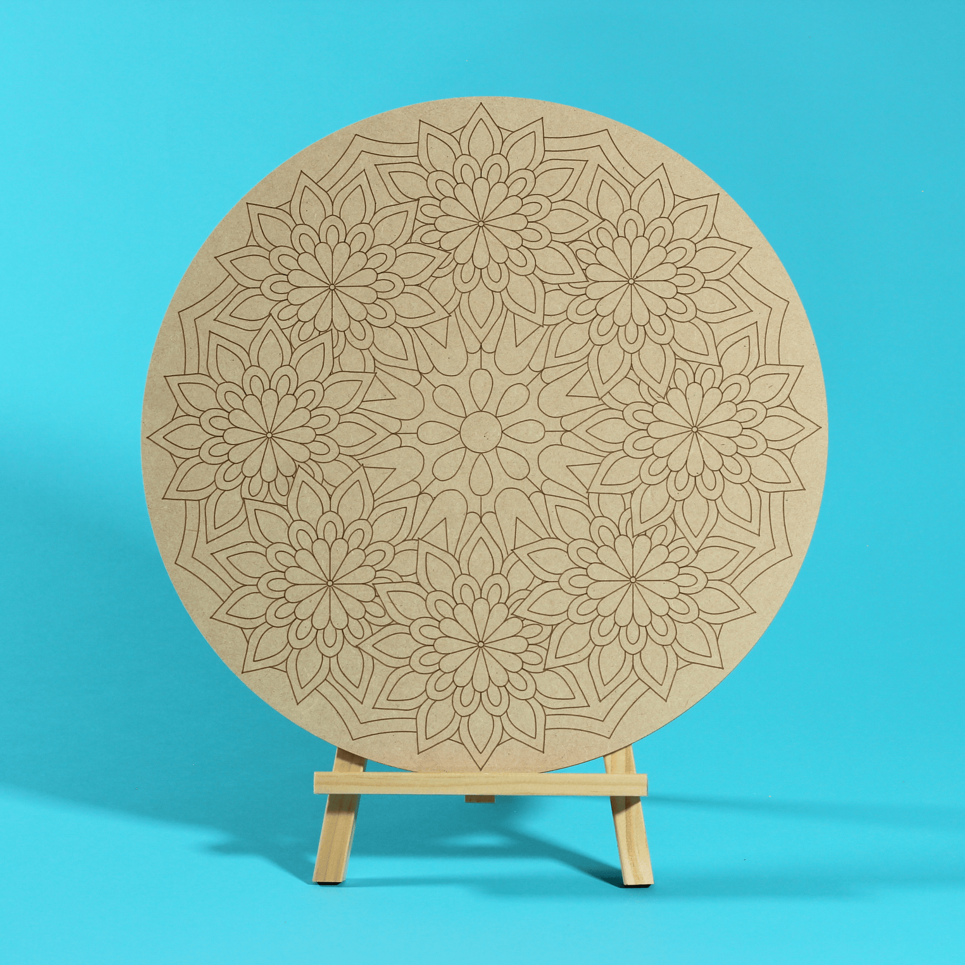 "Field" Mandala Engraved Circle Art Board