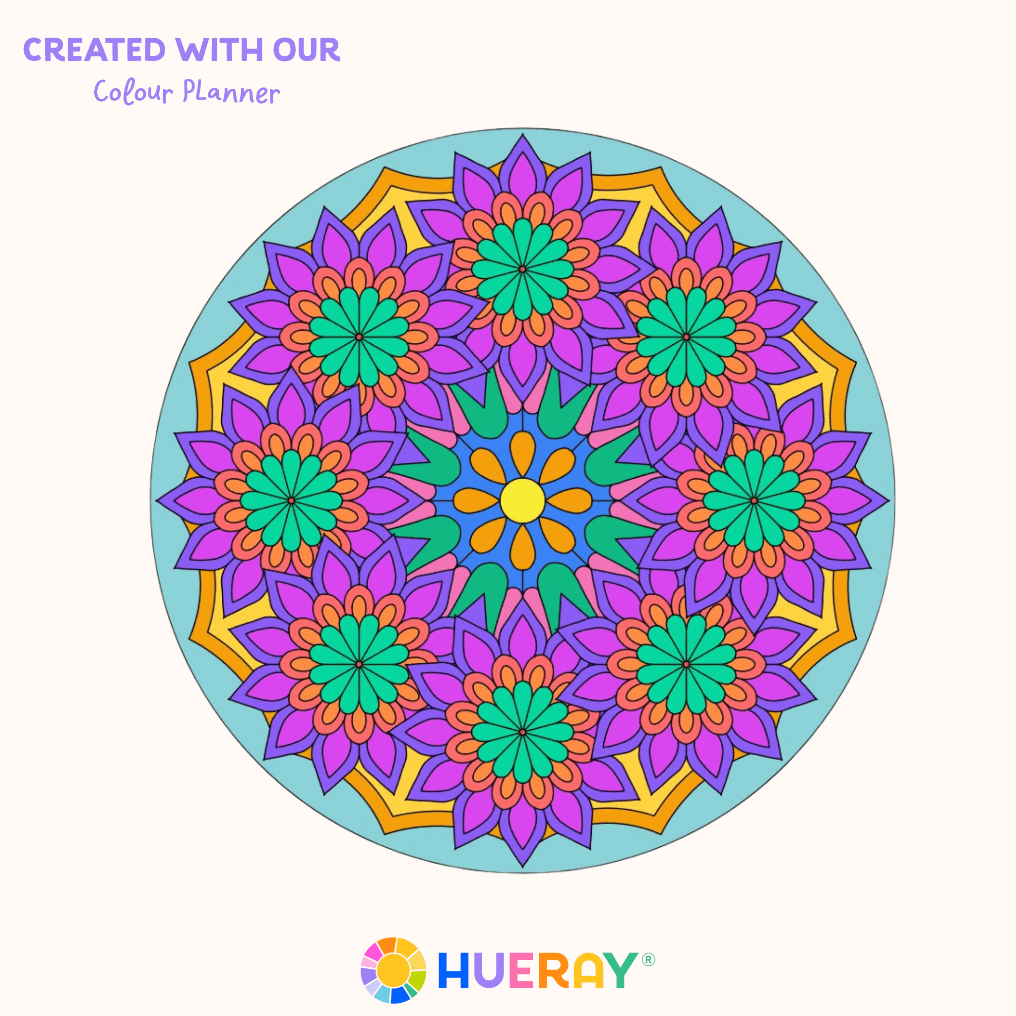 "Field" Mandala Engraved Circle Art Board