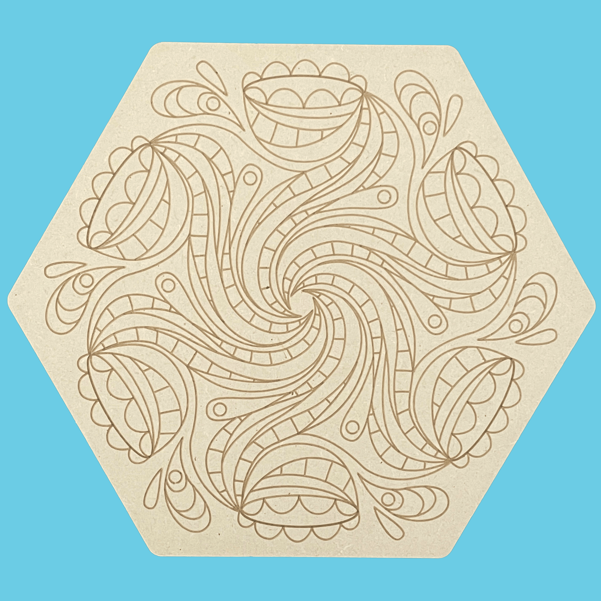 Flow Deco Tiles Engraved Art Board Set