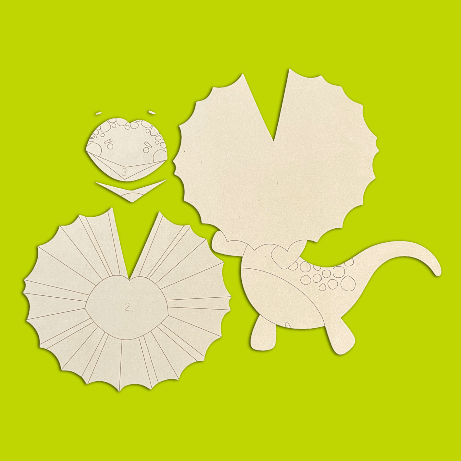 "Frankie" the Frilly Kutopia Kin Layered DIY Decor