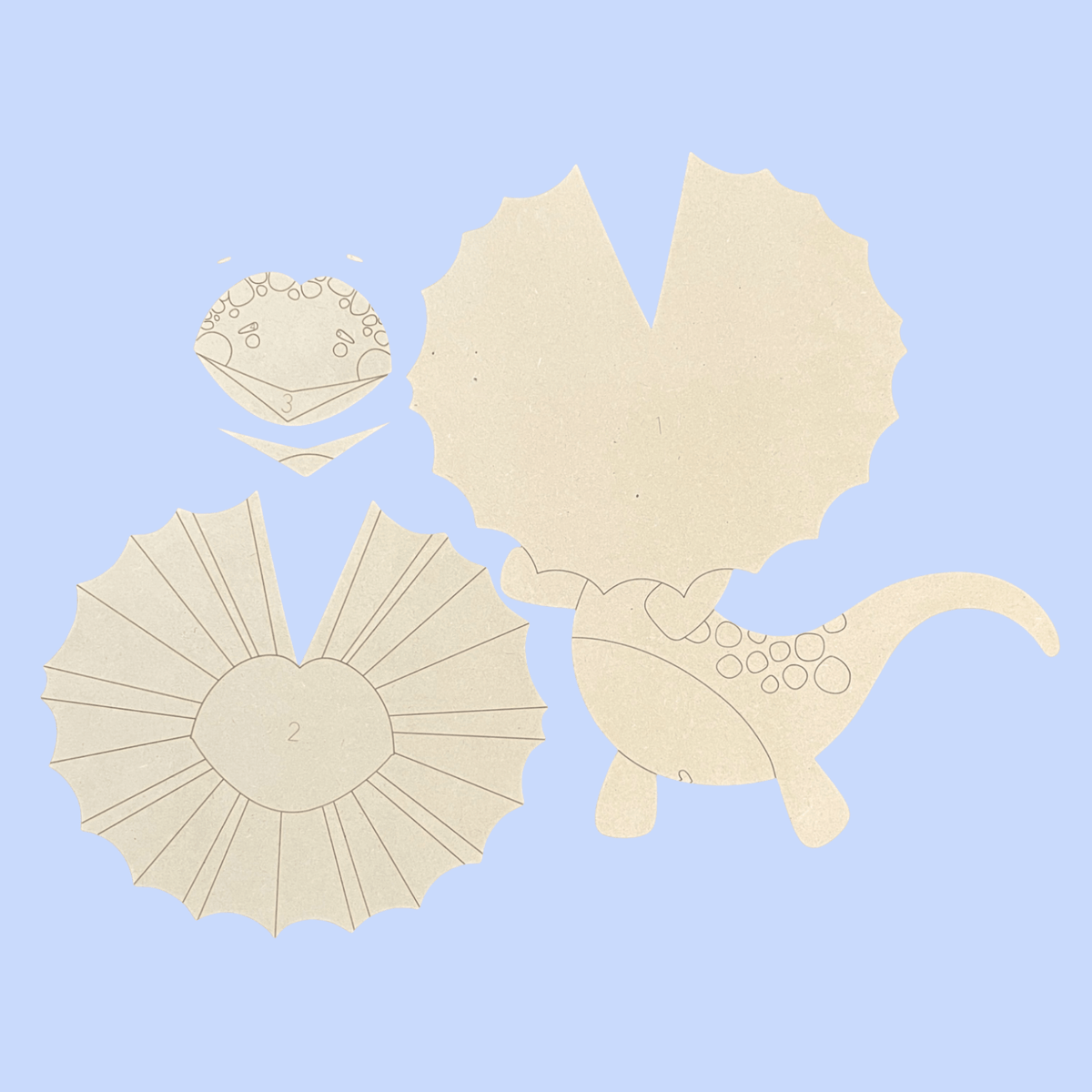 "Frankie" the Frilly Kutopia Kin Layered DIY Decor