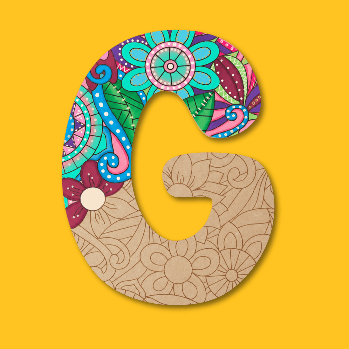 Statement Maker Letters & Numbers Engraved Art Board