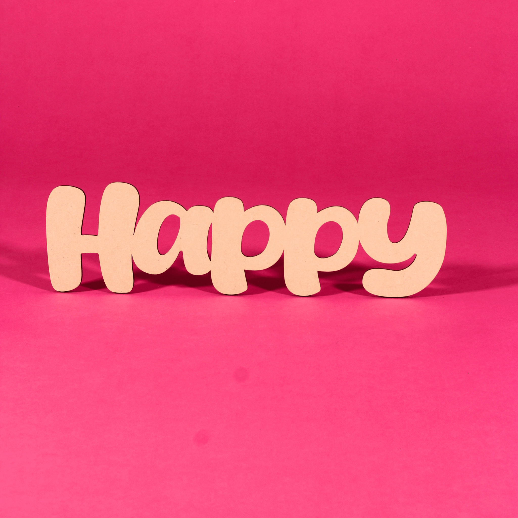 “Happy” Blank MDF Art Board