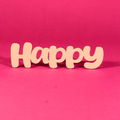 “Happy” Blank MDF Art Board