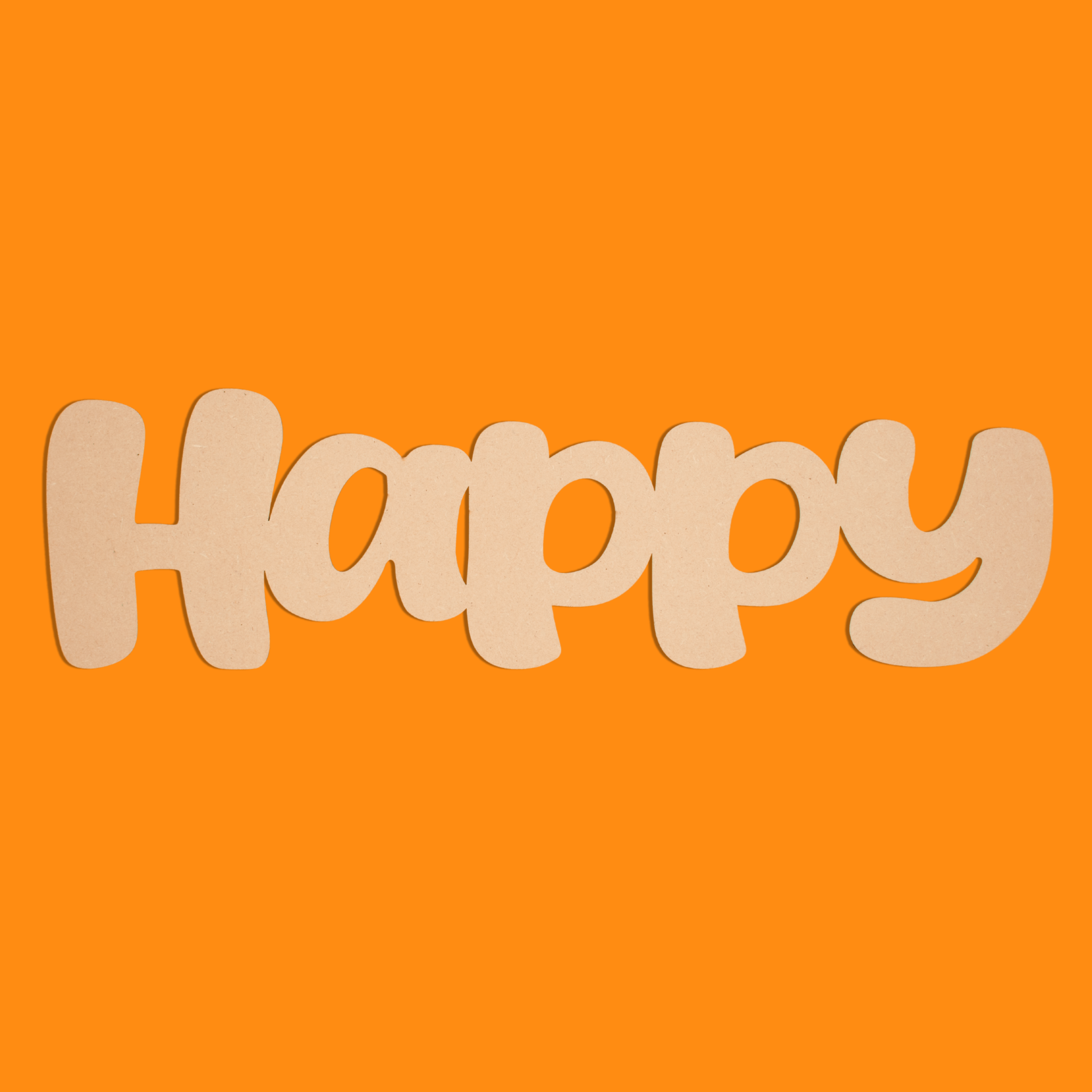 “Happy” Blank MDF Art Board