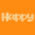 “Happy” Engraved MDF Art Board