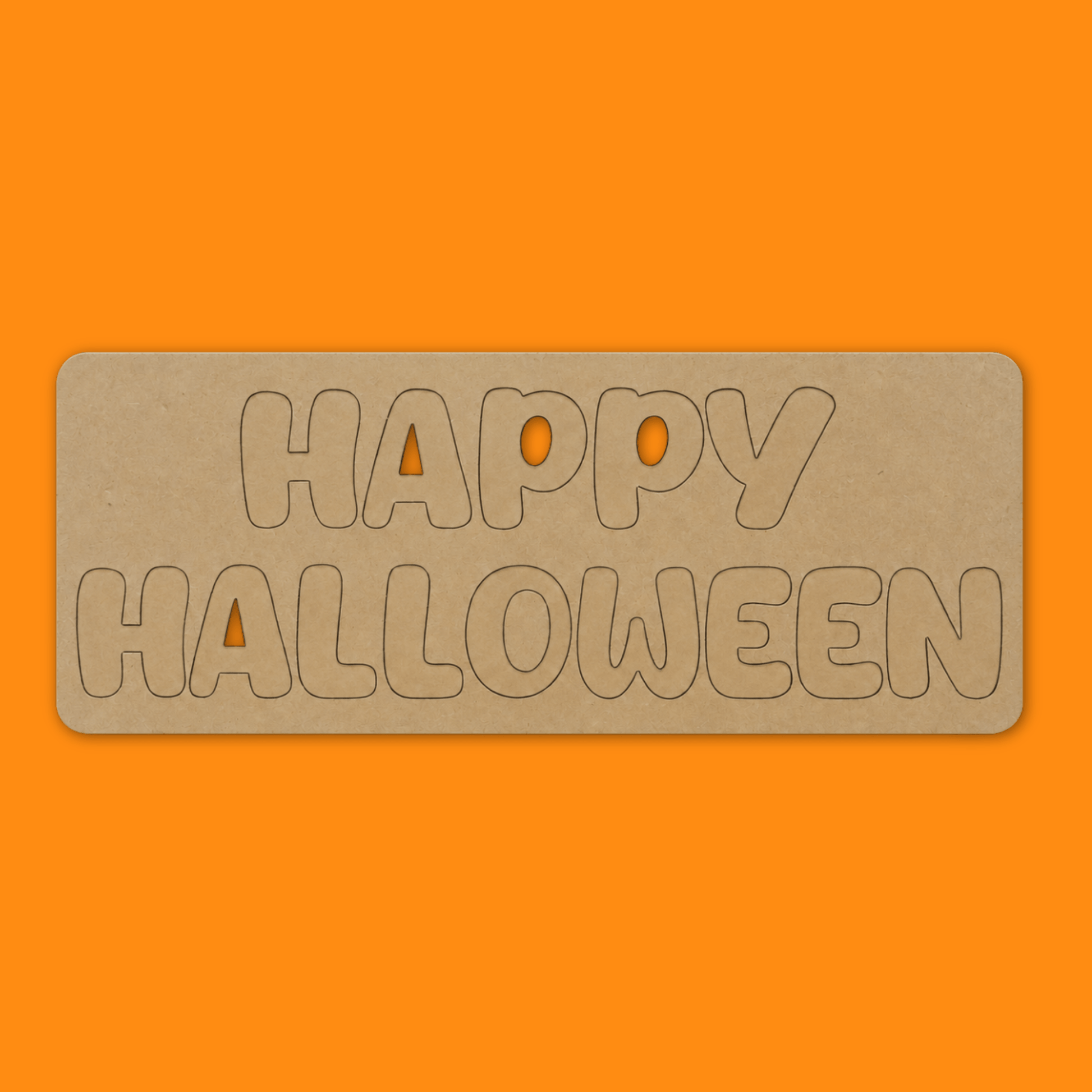 Happy Halloween Press Out Letters