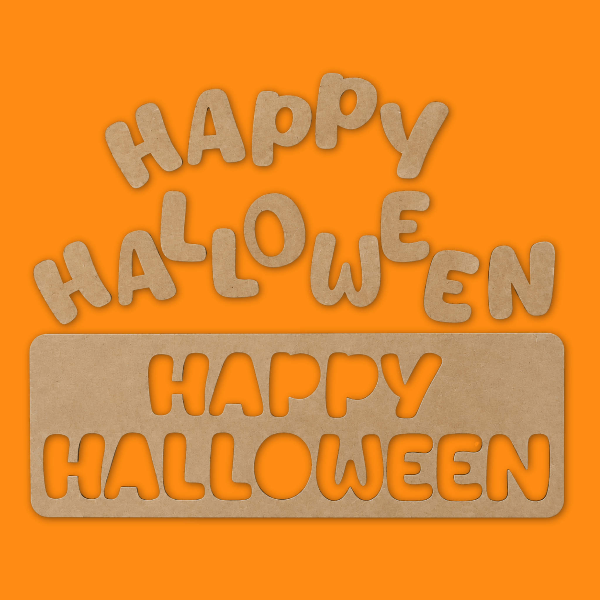 Happy Halloween Press Out Letters