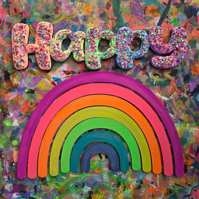 “Happy” Blank MDF Art Board