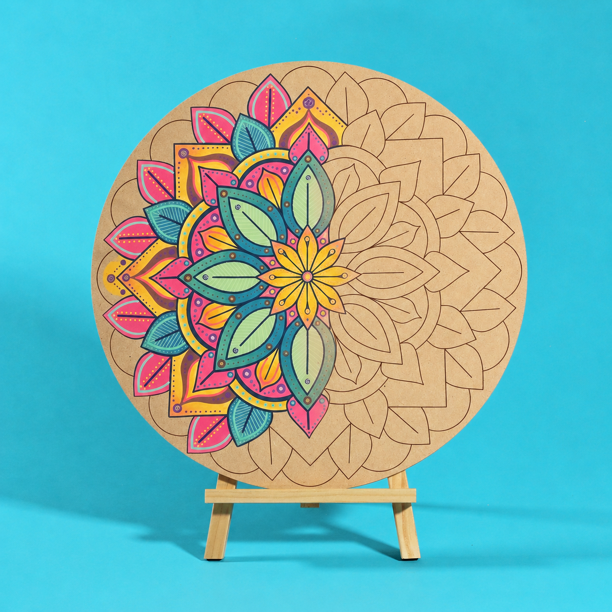 "Haven" Mandala Engraved Circle Art Board