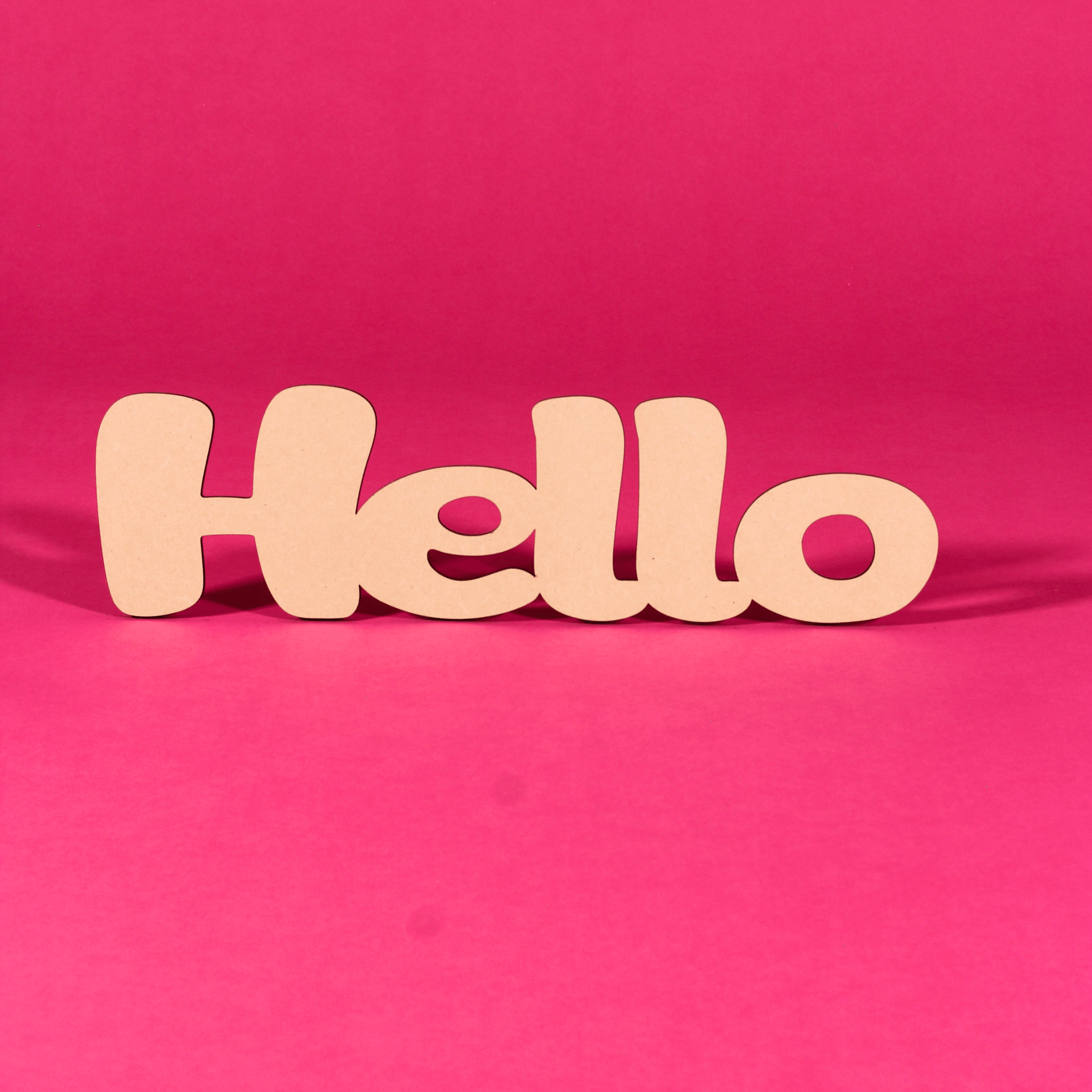 “Hello” Blank MDF Art Board