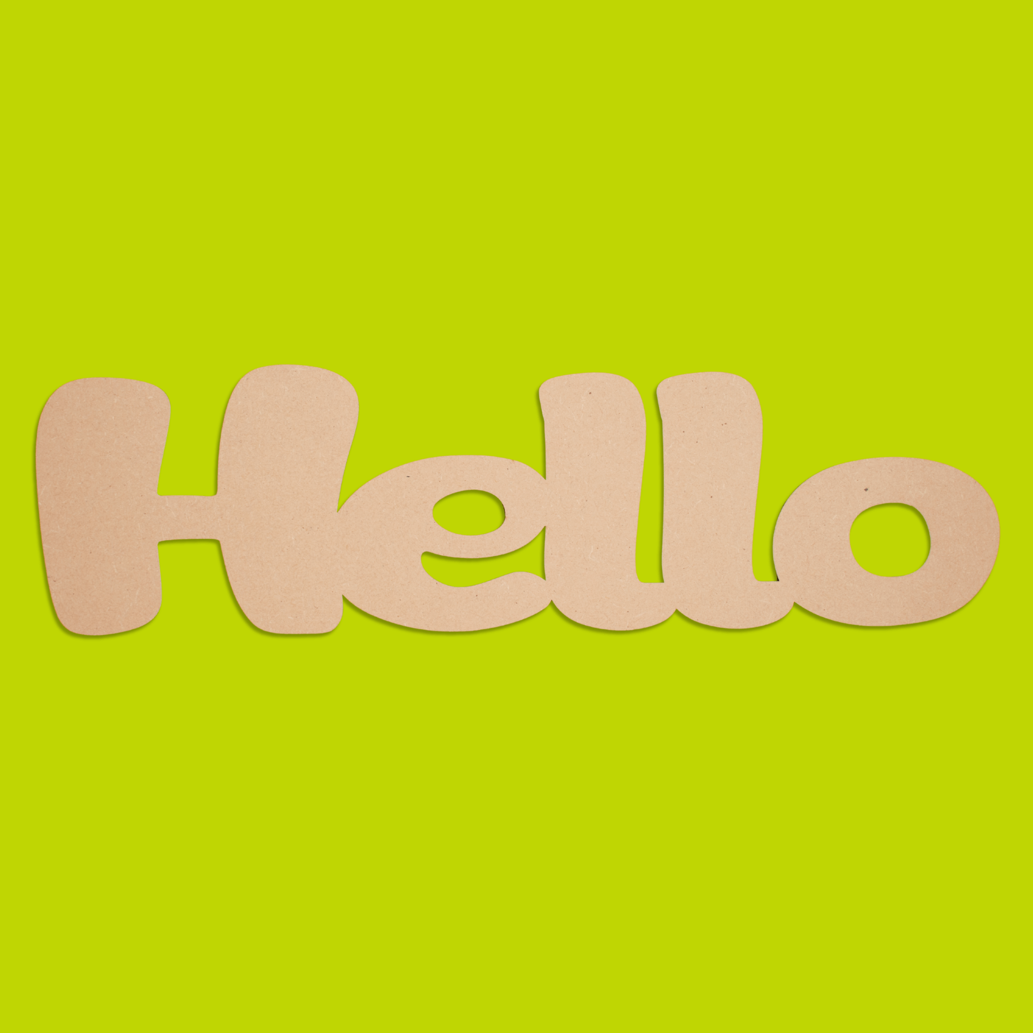 “Hello” Blank MDF Art Board