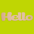 “Hello” Blank MDF Art Board