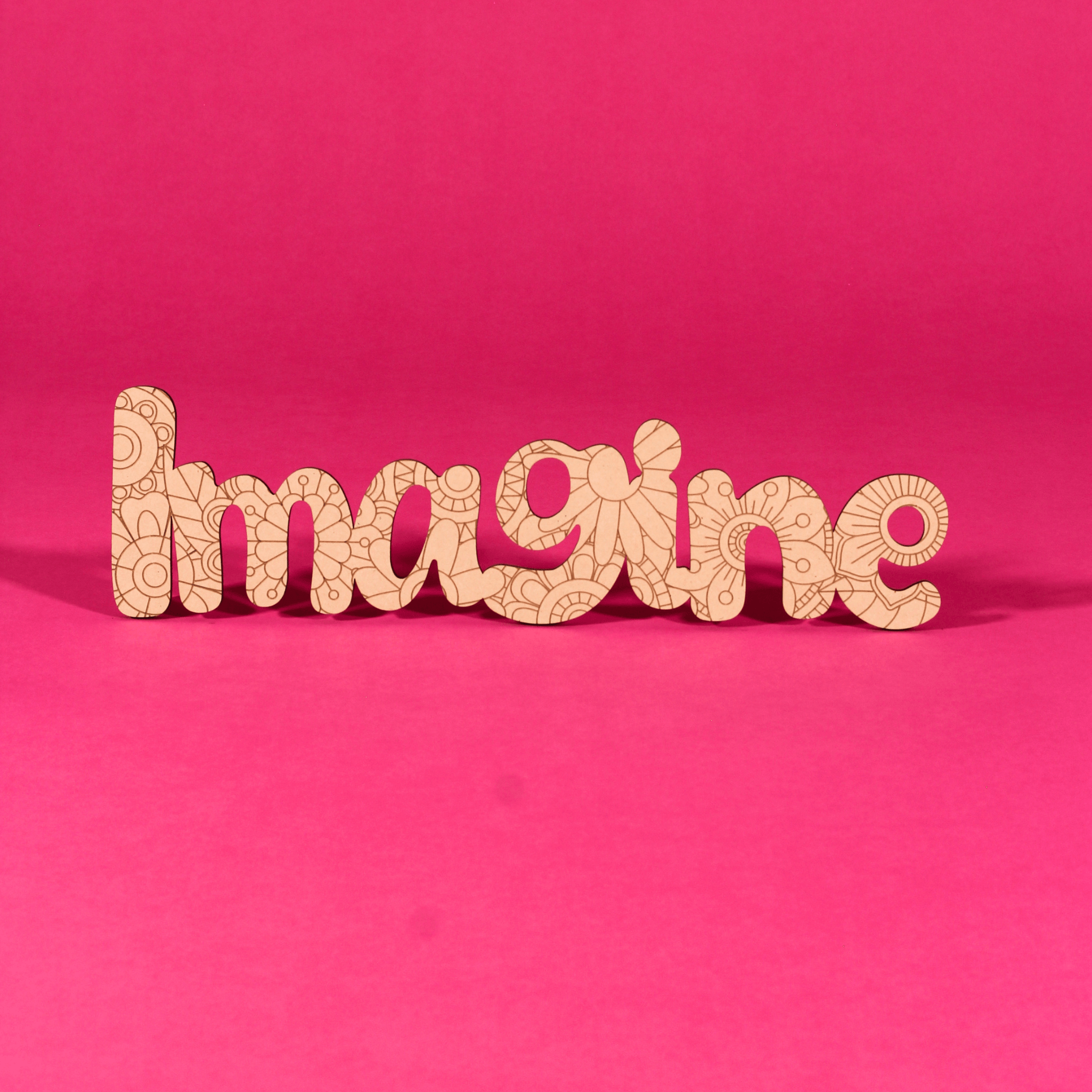 “Imagine” Engraved MDF Art Board