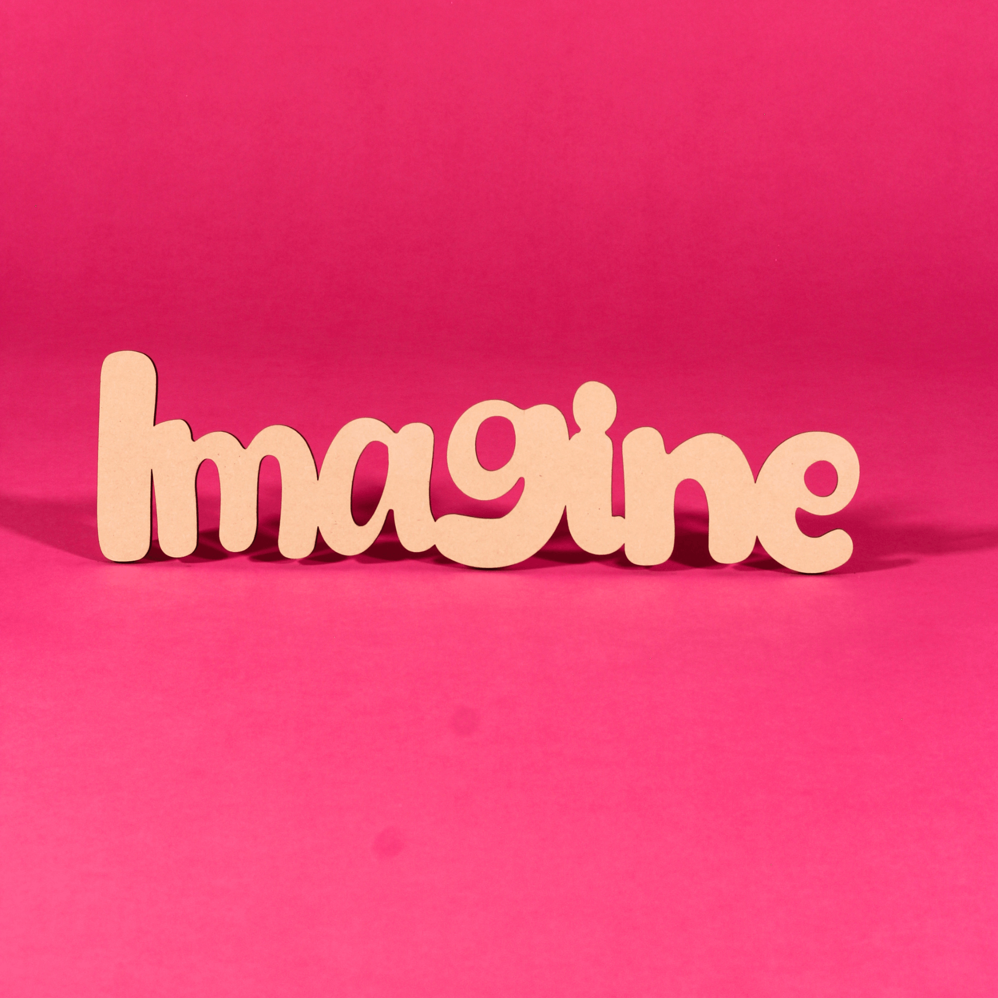 “Imagine” Blank MDF Art Board