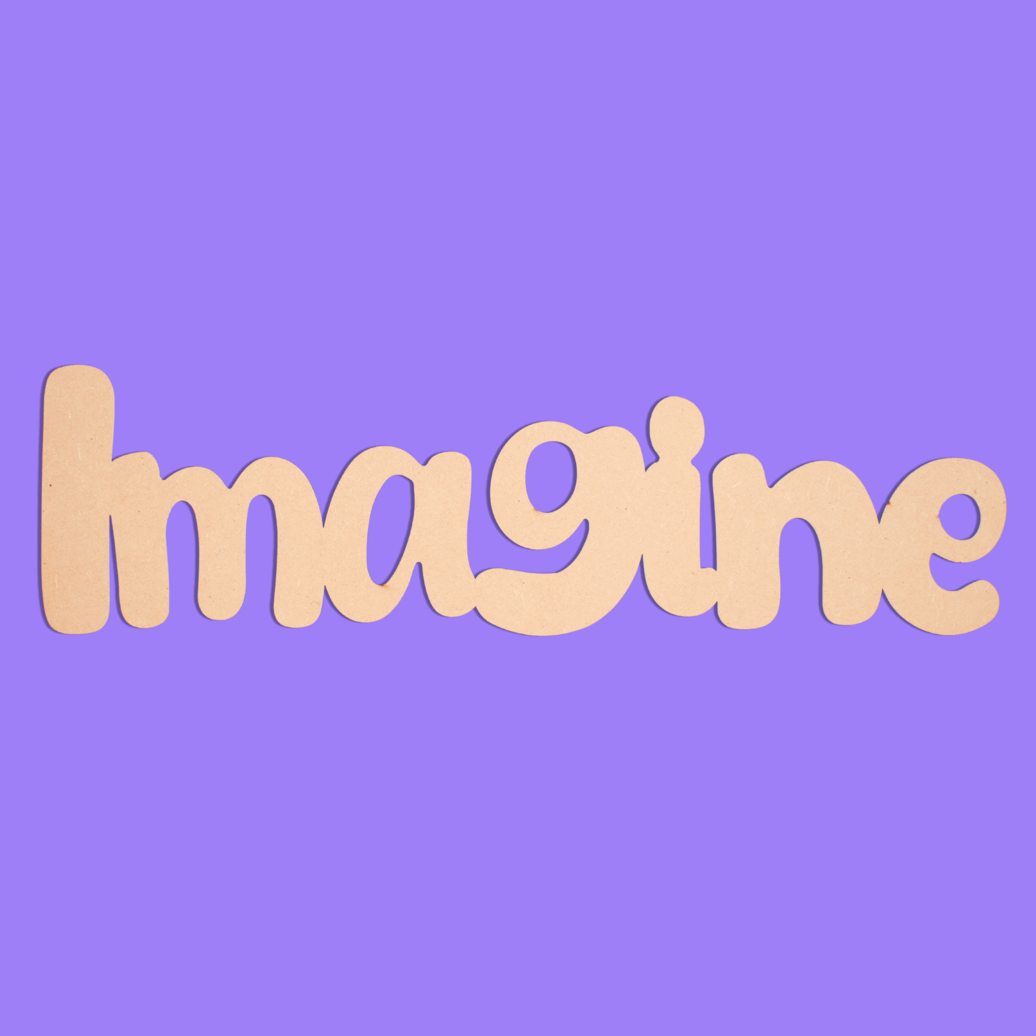 “Imagine” Blank MDF Art Board