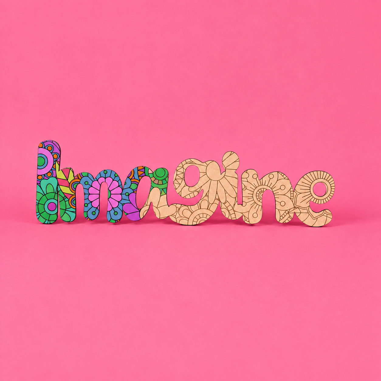 “Imagine” Engraved MDF Art Board