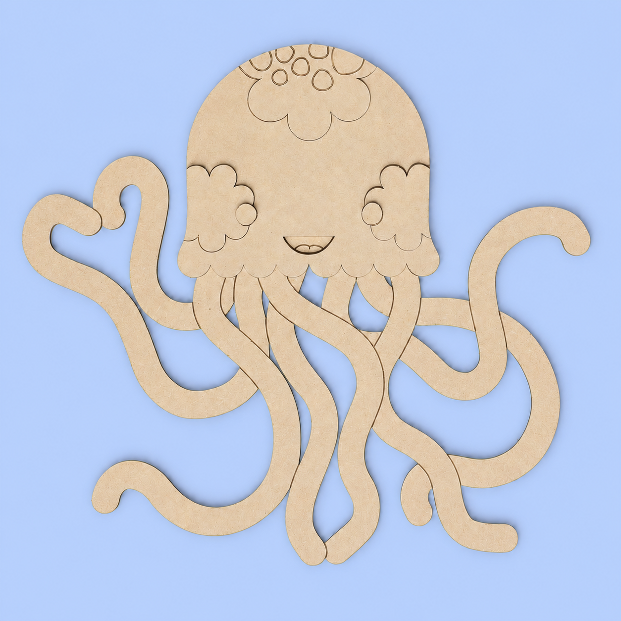 "Jen-Jen" the Jellypus Kutopia Kin Layered DIY Decor