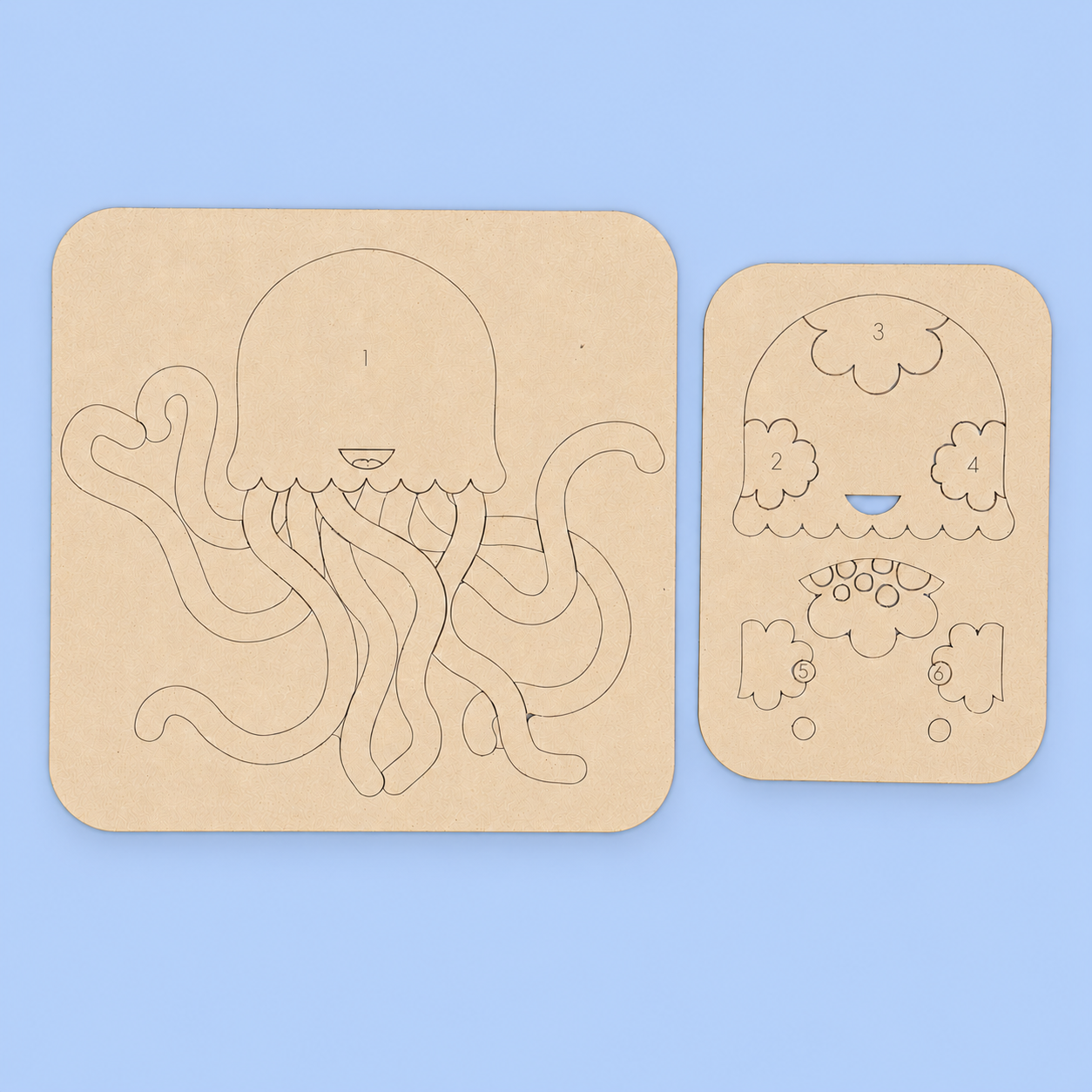 "Jen-Jen" the Jellypus Kutopia Kin Layered DIY Decor